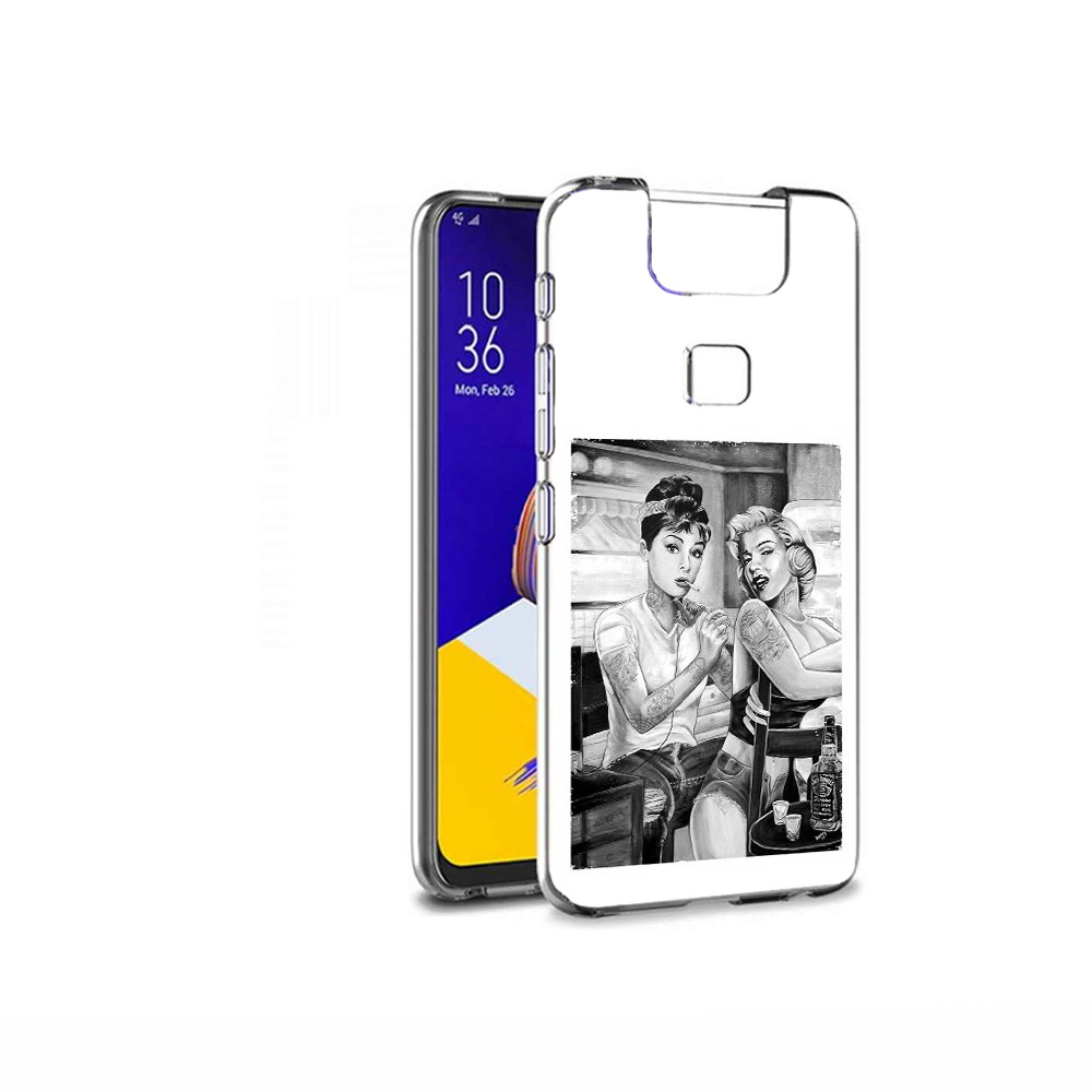 

Чехол MyPads Tocco для Asus ZenFone 6 (ZS630KL) тату мастер, Прозрачный, Tocco