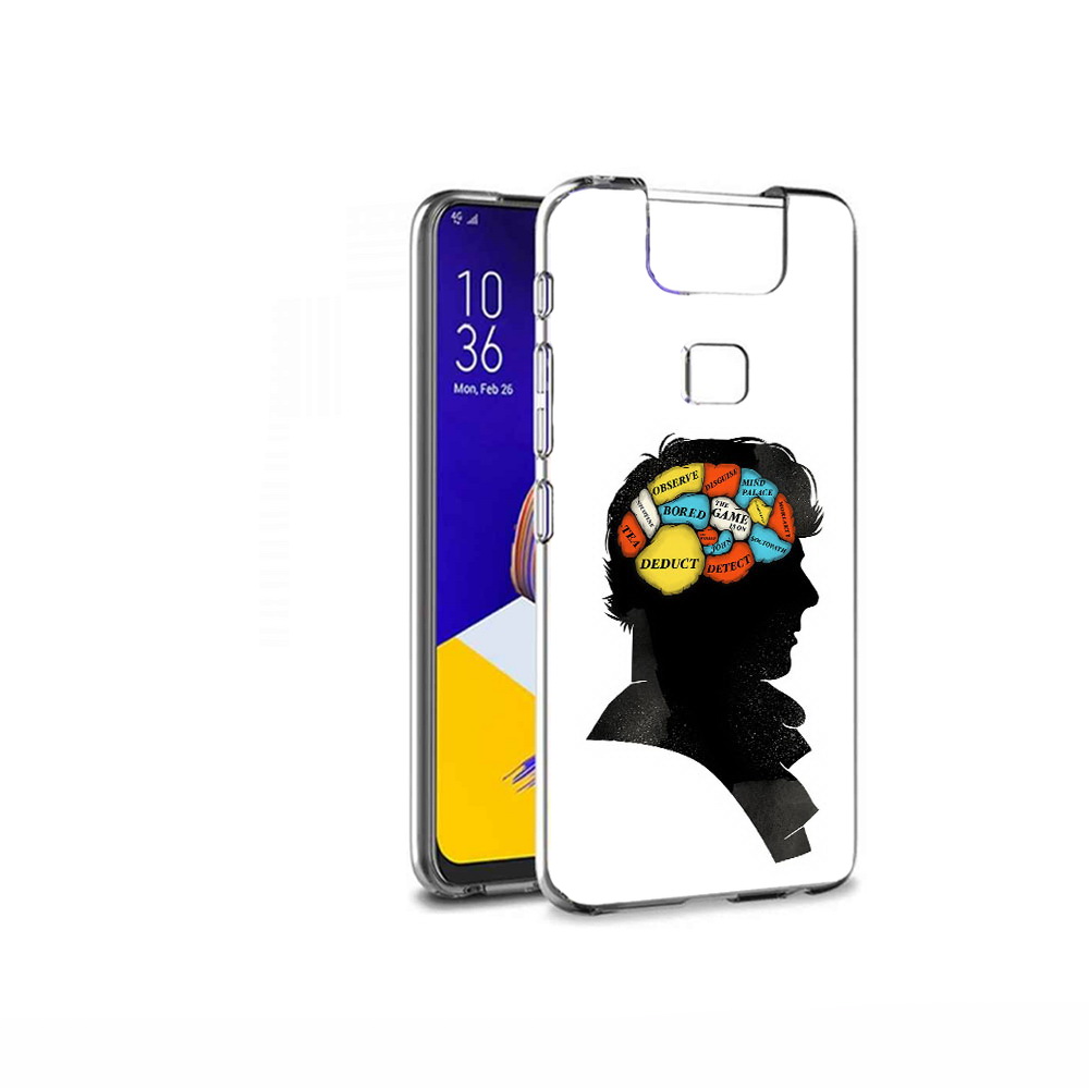 

Чехол MyPads Tocco для Asus ZenFone 6 (ZS630KL) темный рисунок, Прозрачный, Tocco