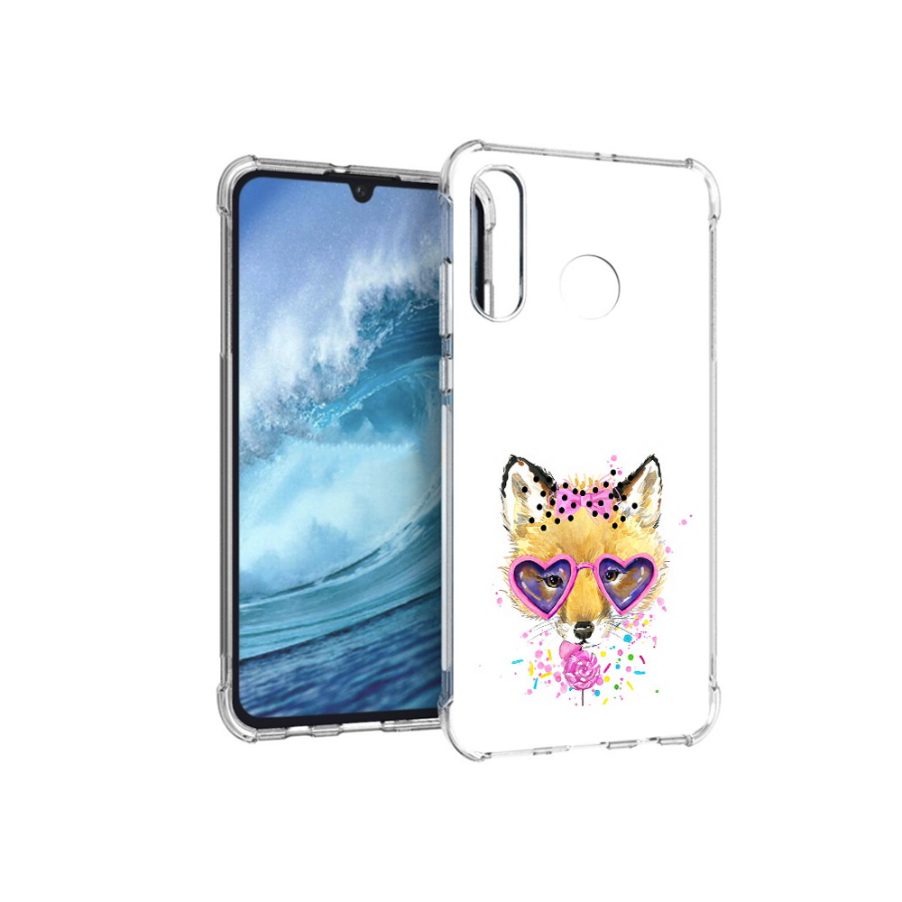 

Чехол MyPads Tocco для Huawei P30 Lite лисенок с бантиком, Прозрачный, Tocco