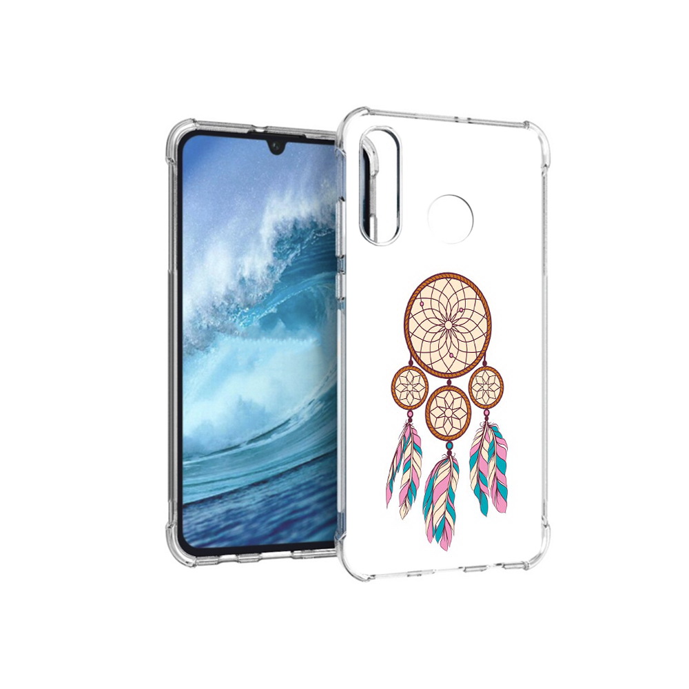 

Чехол MyPads Tocco для Huawei P30 Lite ловец снов бежевый, Прозрачный, Tocco