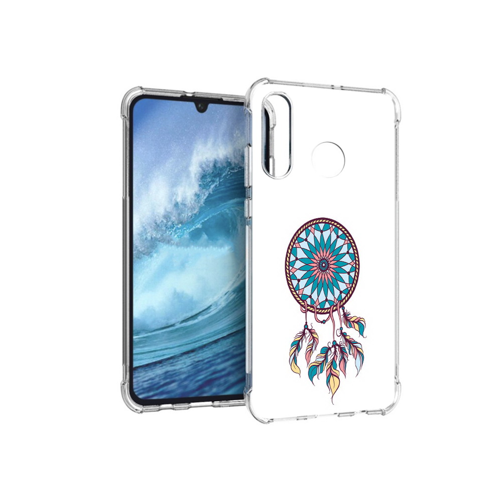 

Чехол MyPads Tocco для Huawei P30 Lite ловец снов синий, Прозрачный, Tocco