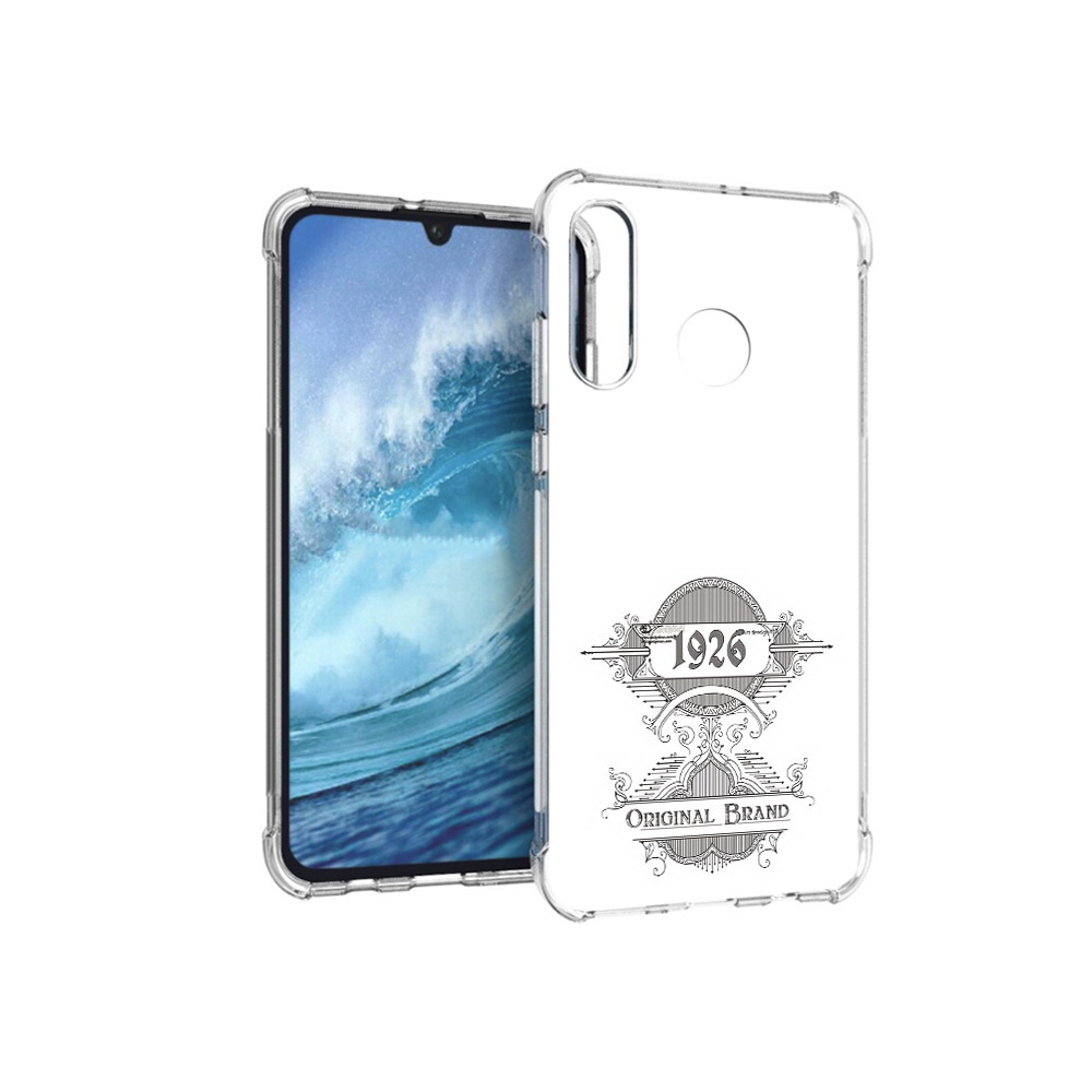 

Чехол MyPads Tocco для Huawei P30 Lite логотип черно белый, Прозрачный, Tocco
