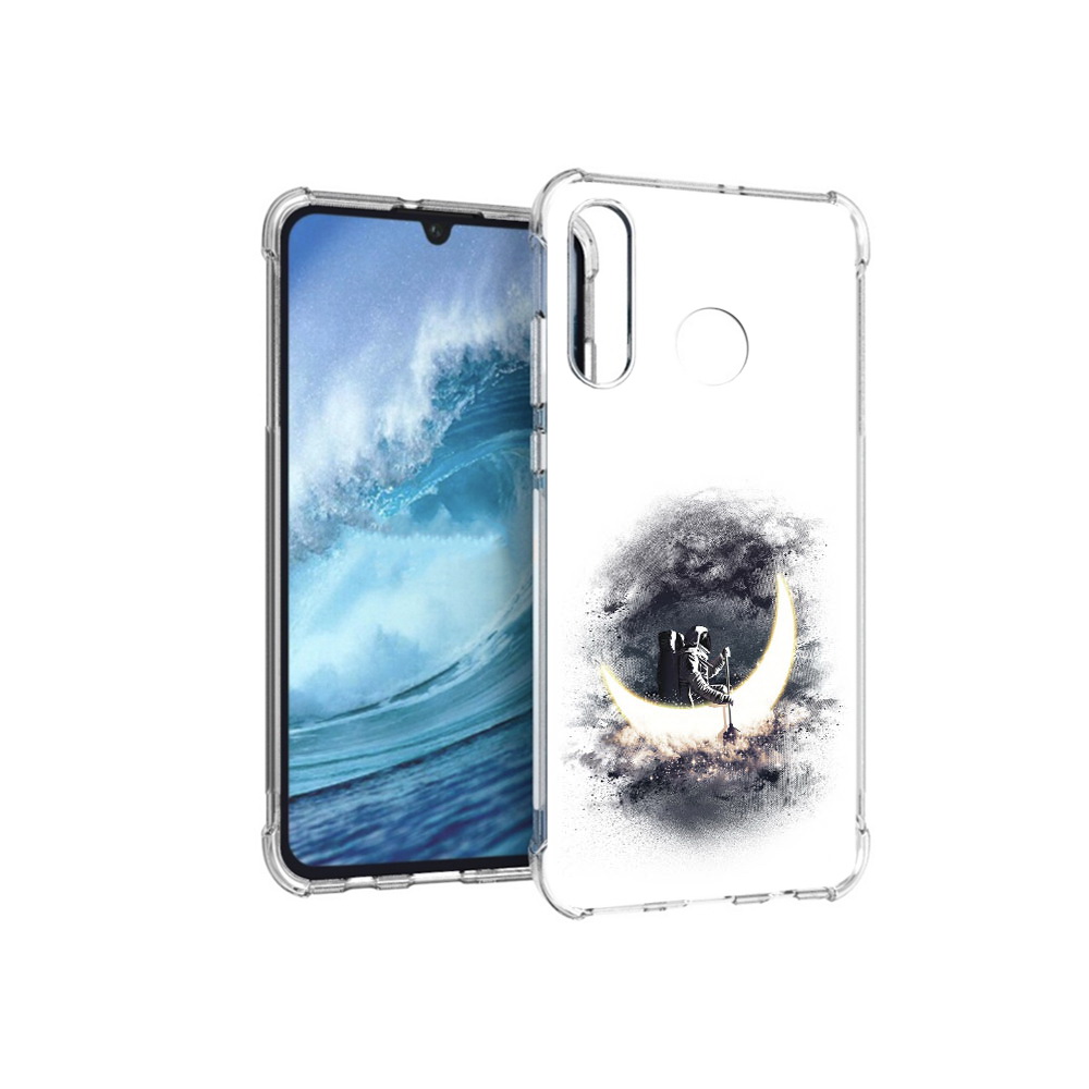 

Чехол MyPads Tocco для Huawei P30 Lite лунный путешественник, Прозрачный, Tocco