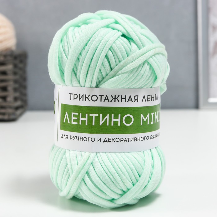 

Пряжа трикотажная 100% хлопок Лентино mini 100 гр 40 м цвет 16 аквамарин