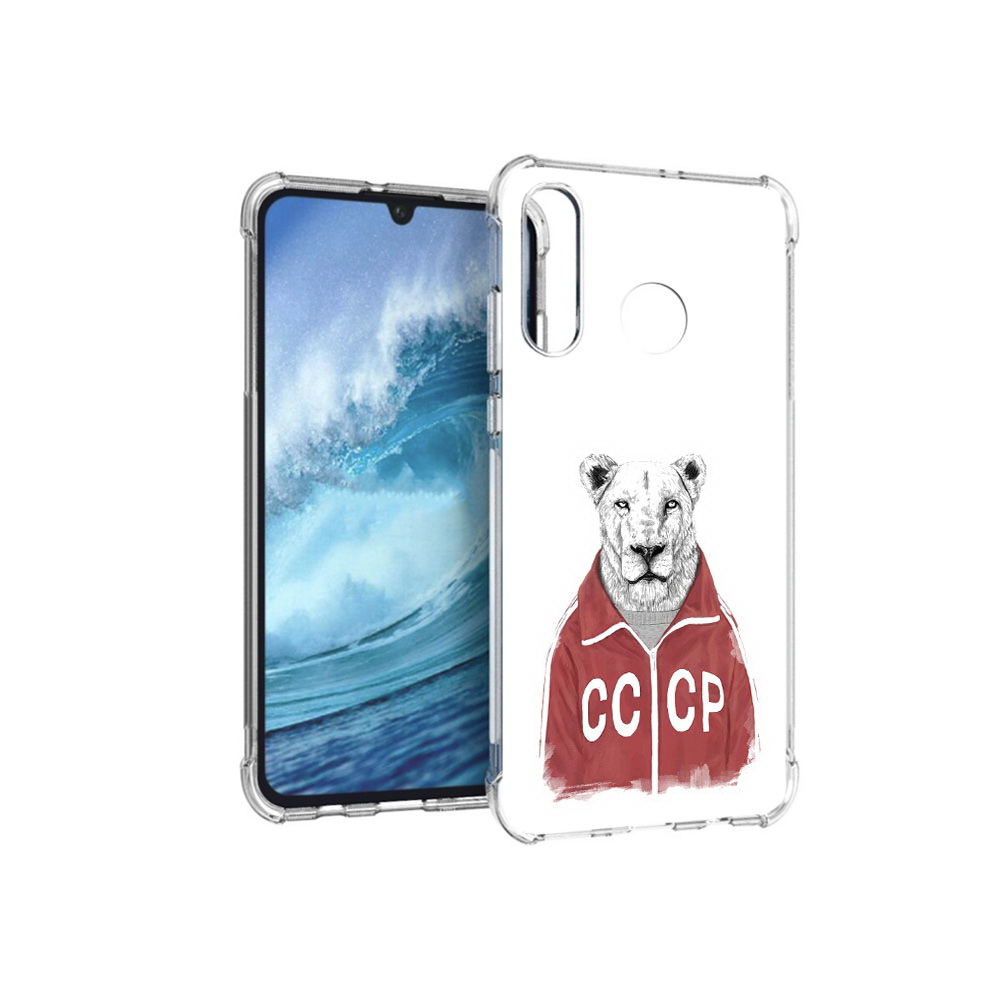 

Чехол MyPads Tocco для Huawei P30 Lite львица ссср, Прозрачный, Tocco