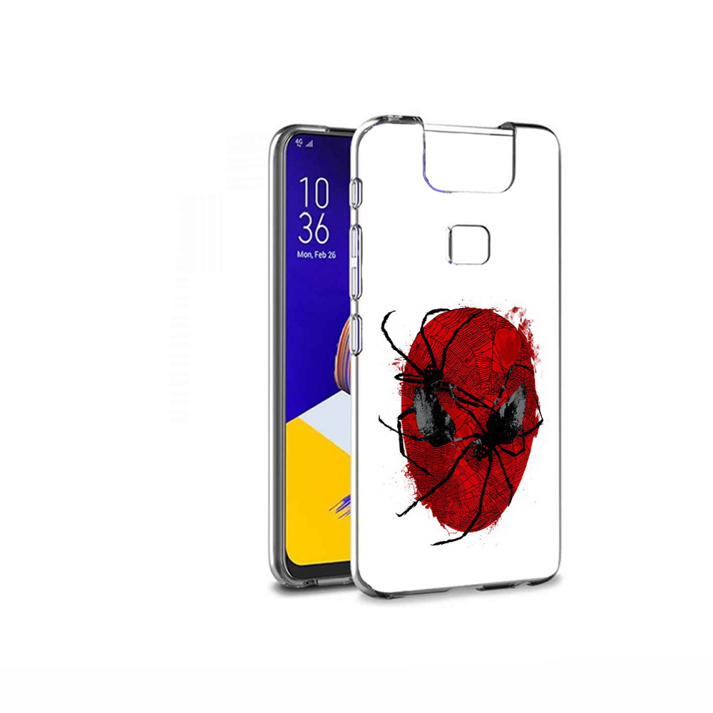 

Чехол MyPads Tocco для Asus ZenFone 6 (ZS630KL) человек паук, Прозрачный, Tocco