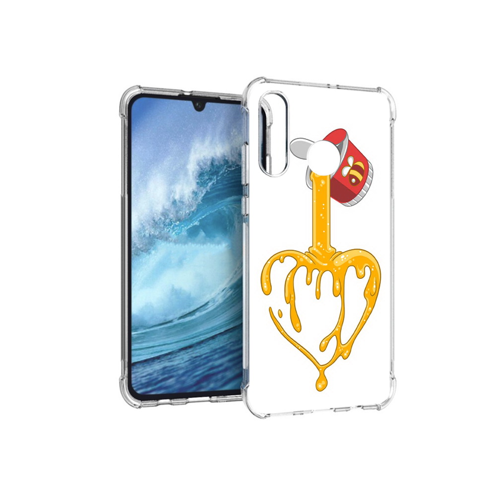 

Чехол MyPads Tocco для Huawei P30 Lite медовое сердце, Прозрачный, Tocco