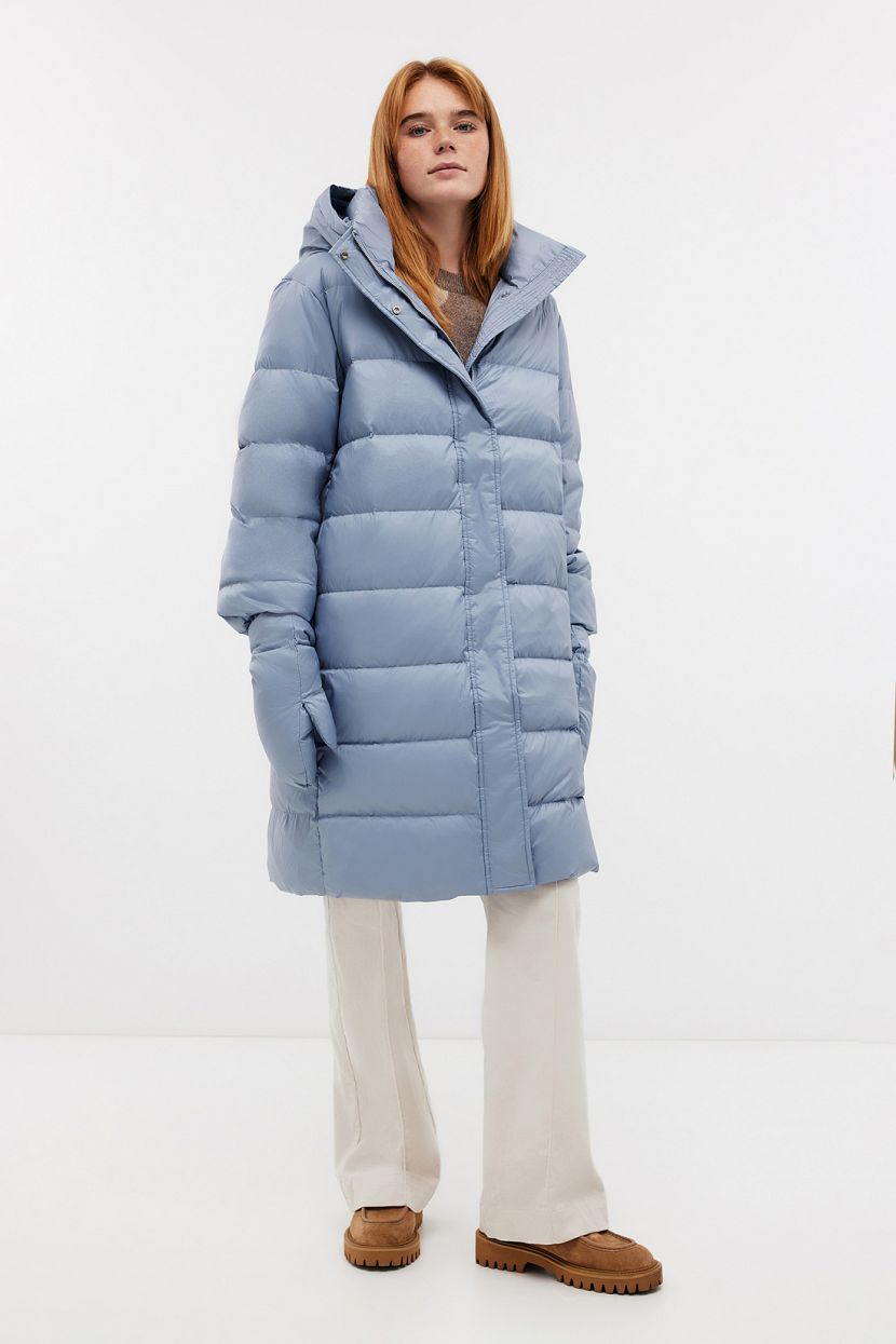 

Пуховик женский Baon B0223530 синий 2XL, B0223530
