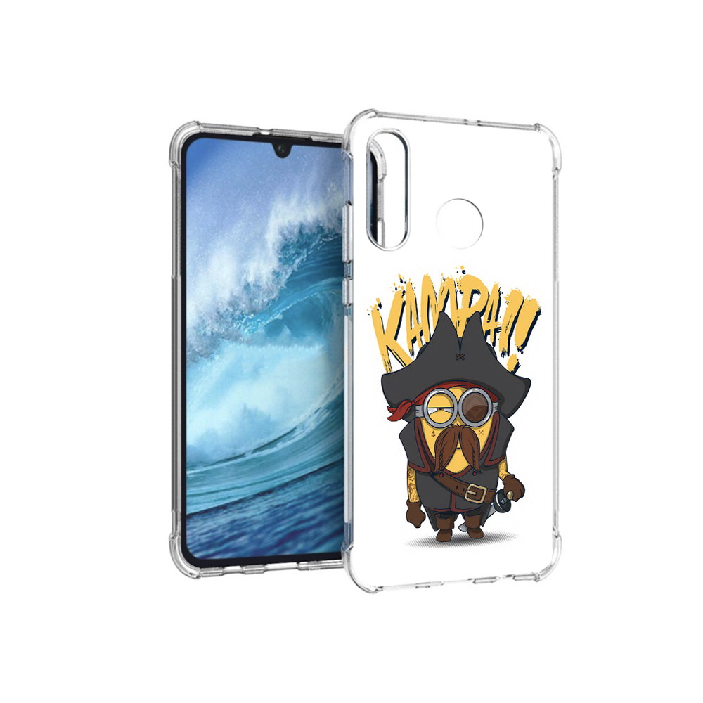 

Чехол MyPads Tocco для Huawei P30 Lite миньон пират, Прозрачный, Tocco