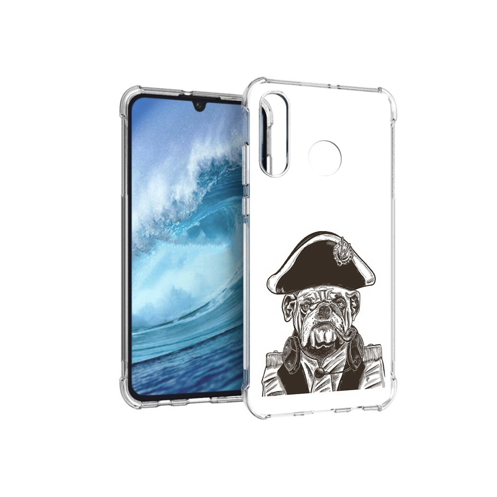 

Чехол MyPads Tocco для Huawei P30 Lite мопс генерал, Прозрачный, Tocco