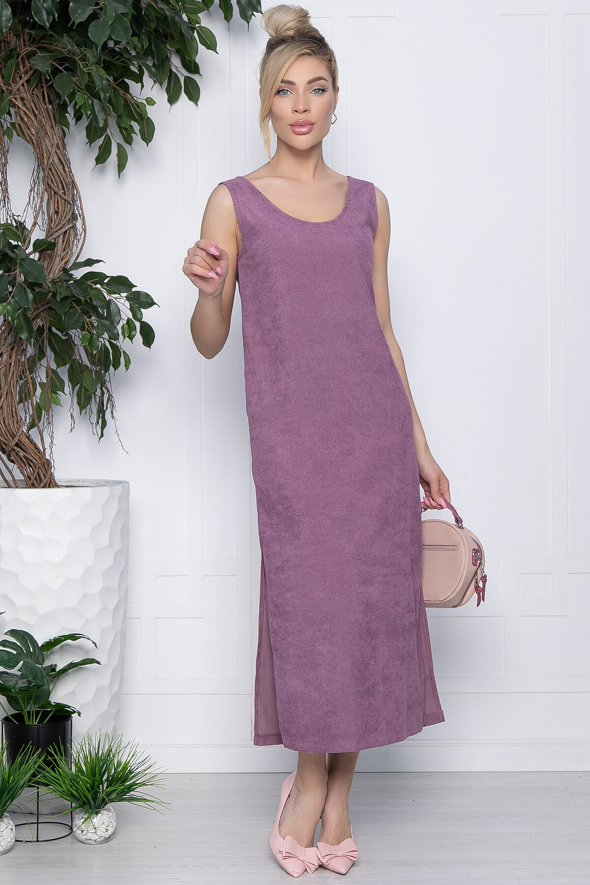 

Сарафан женский LT Collection Вечерняя звезда фиолетовый 50 RU, Вечерняя звезда