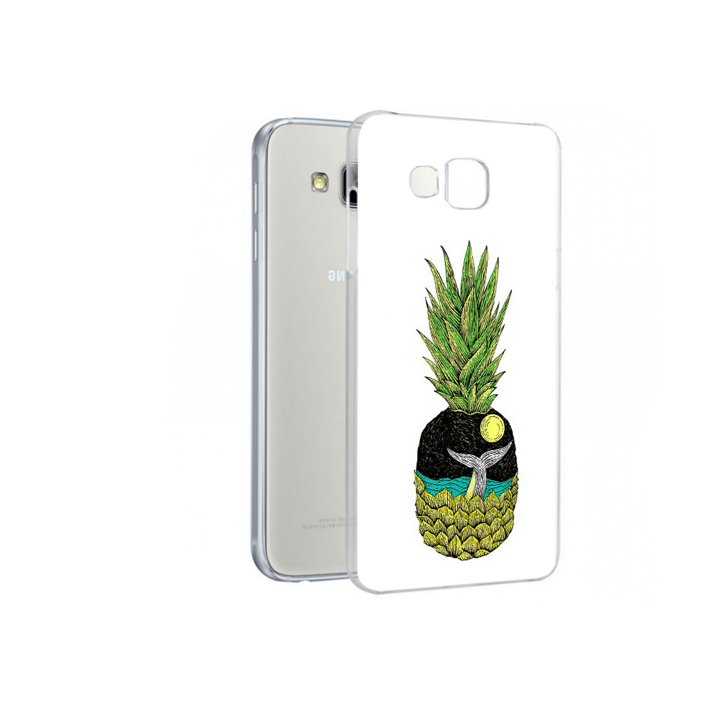 

Чехол MyPads Tocco для Samsung Galaxy A7 ананас с китом, Прозрачный, Tocco