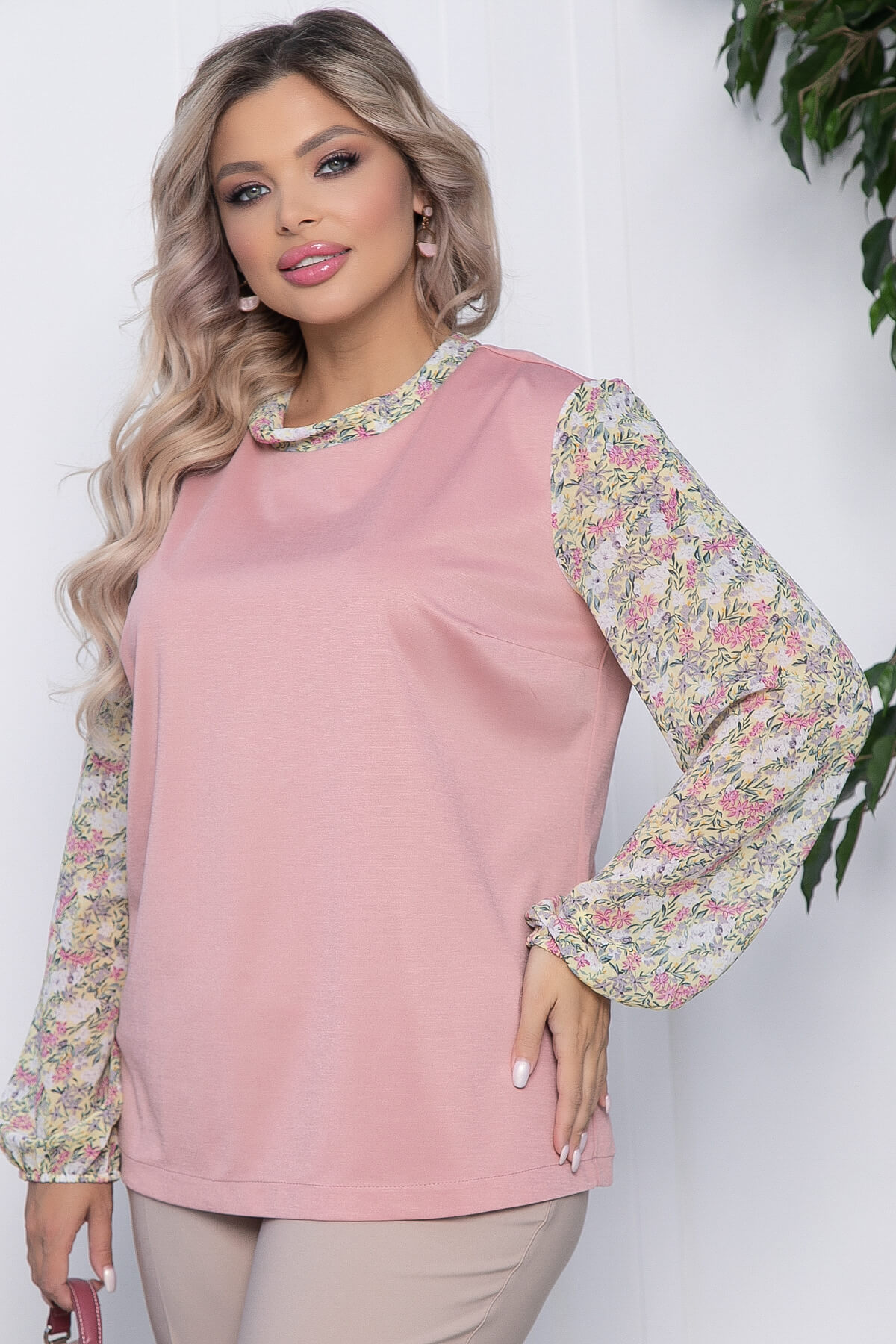 

Блуза женская LT Collection Лума розовая 52 RU, Розовый, Лума