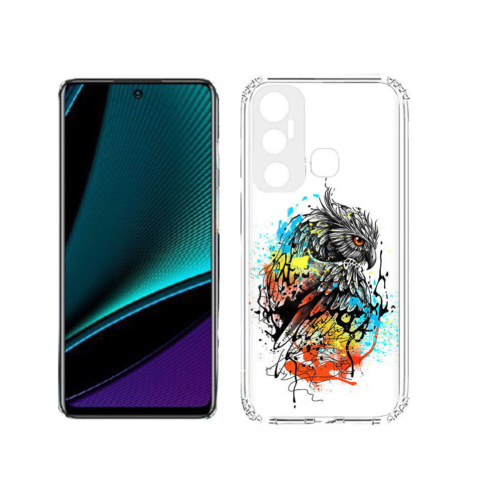 Чехол MyPads Tocco для Infinix Hot 11s Творческая сова