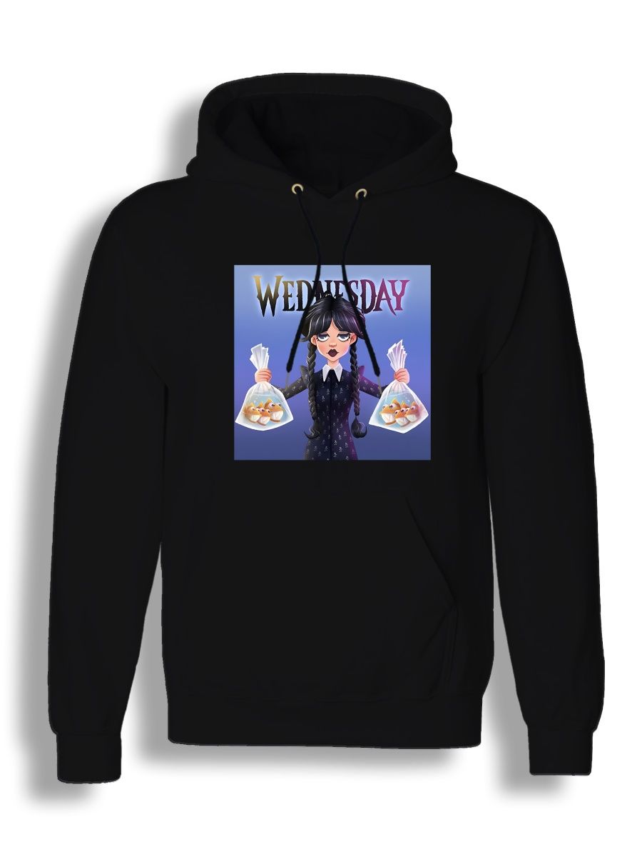 

Худи унисекс СувенирShop Wednesday/Уэнсдэй/Венсдей 41 черное XL, Черный, "Wednesday/Уэнсдэй/Венсдей" 41
