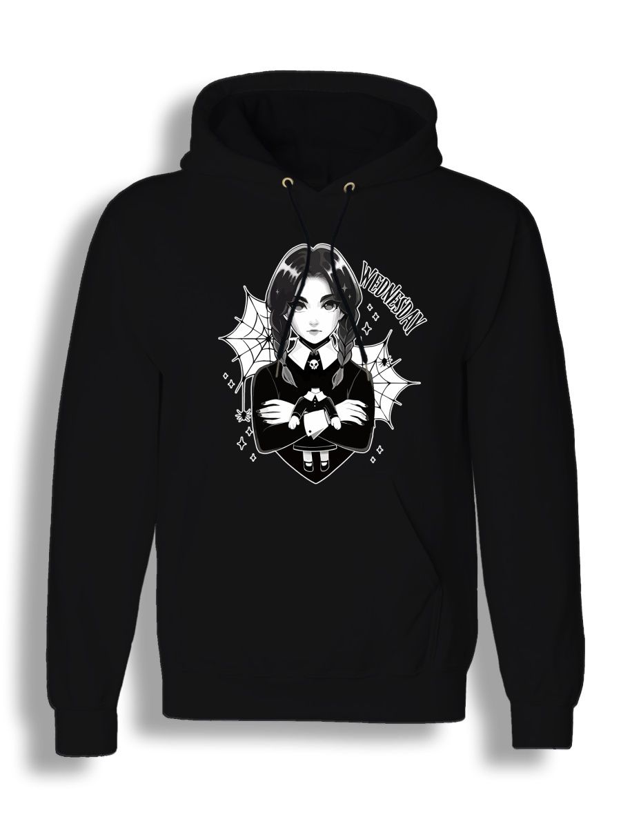 

Худи унисекс СувенирShop Wednesday/Уэнсдэй/Венсдей 43 черное M, Черный, "Wednesday/Уэнсдэй/Венсдей" 43