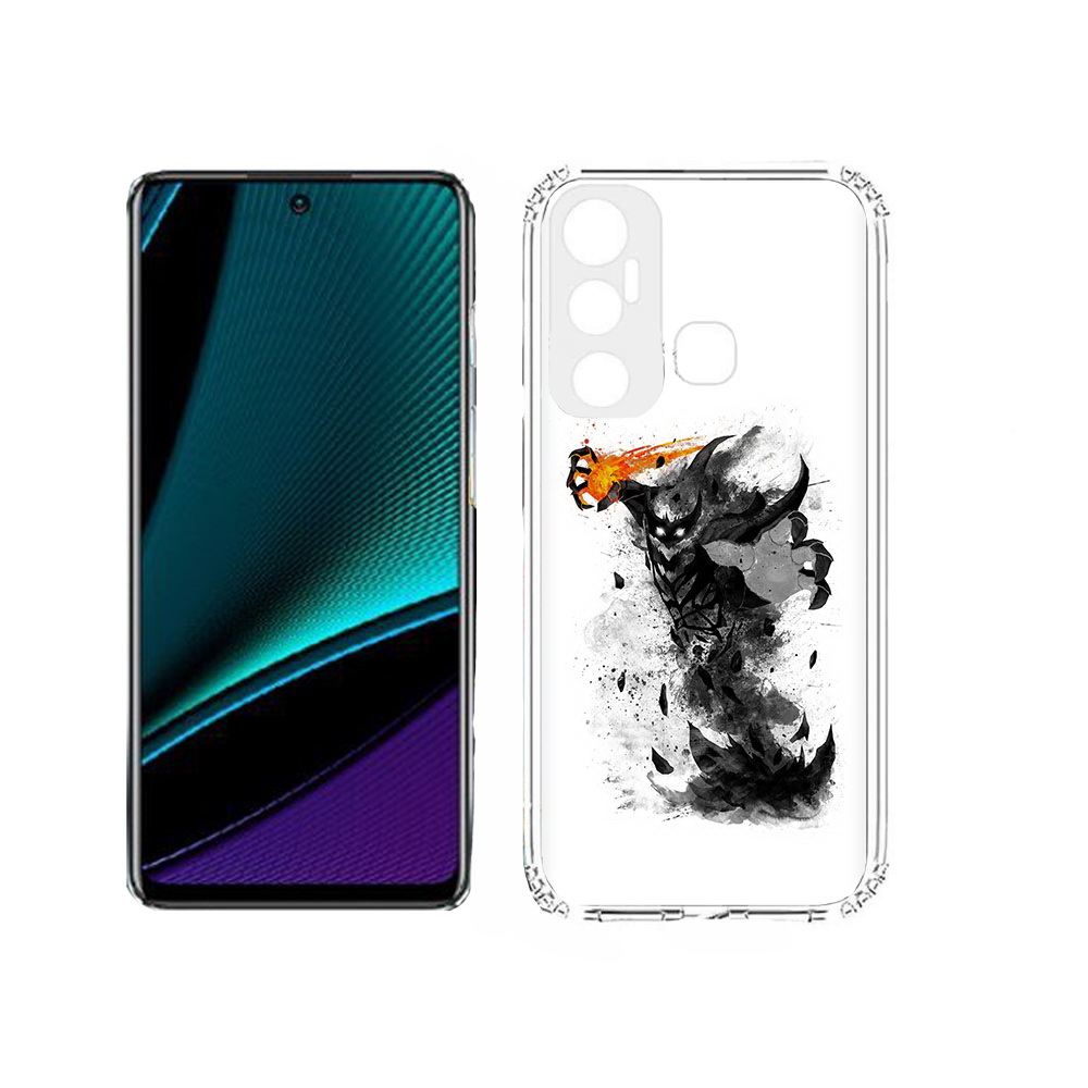 

Чехол MyPads Tocco для Infinix Hot 11s nevermore черно белый, Прозрачный, Tocco