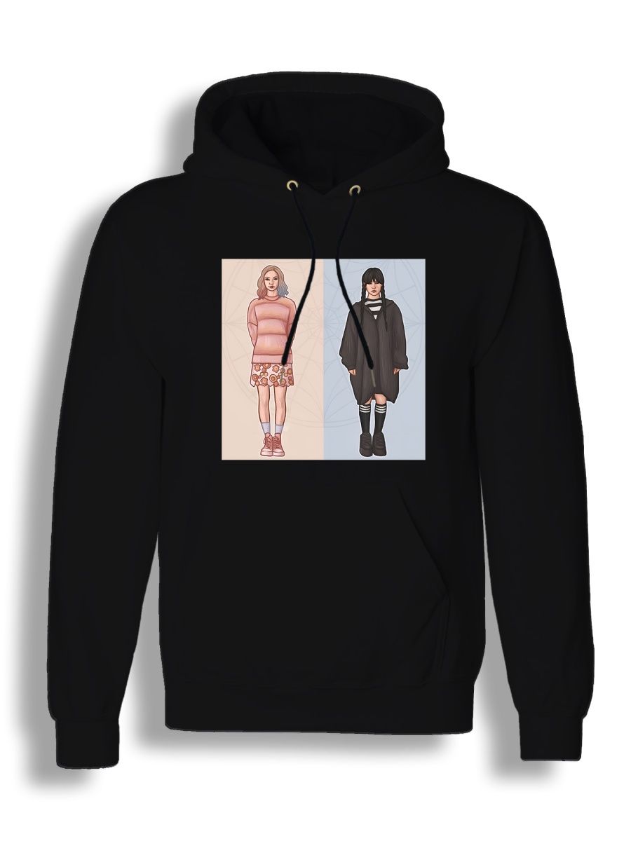 

Худи унисекс СувенирShop Wednesday/Уэнсдэй/Венсдей 44 черное 3XL, Черный, "Wednesday/Уэнсдэй/Венсдей" 44