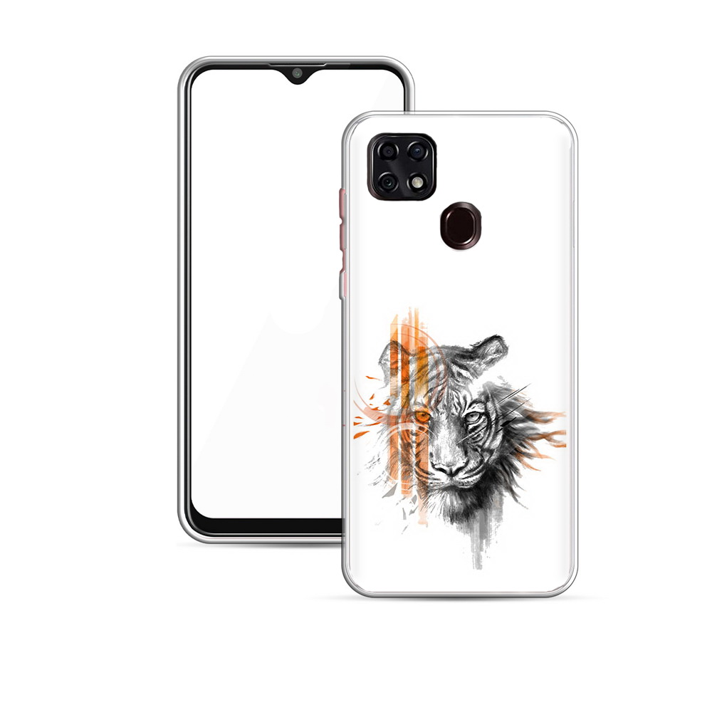 Чехол MyPads Tocco для ZTE Blade 20 Smart огненный тигр (PT226940.456.526)
