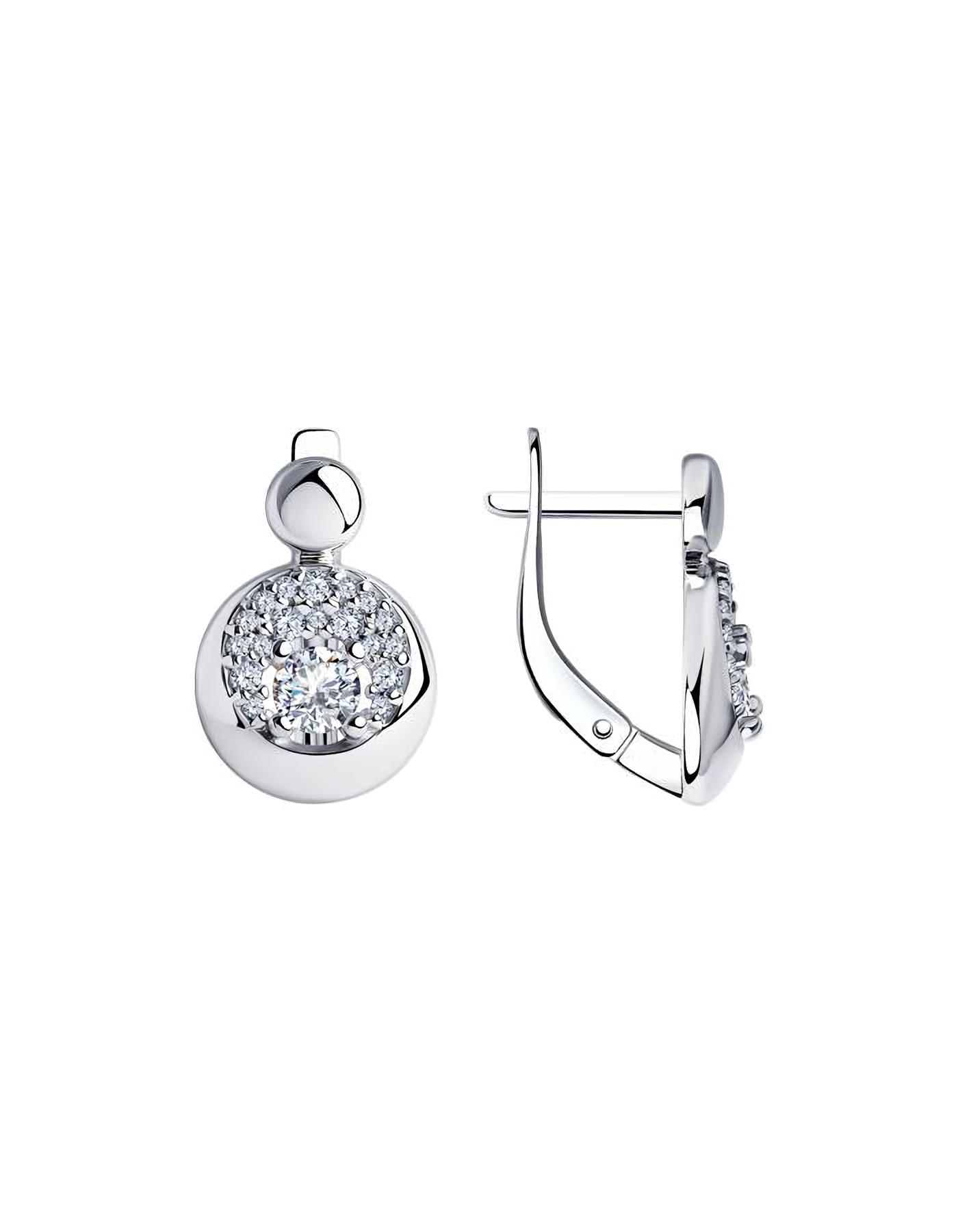 

Серьги из серебра TEO MAORI 894024342, фианит, 894024342