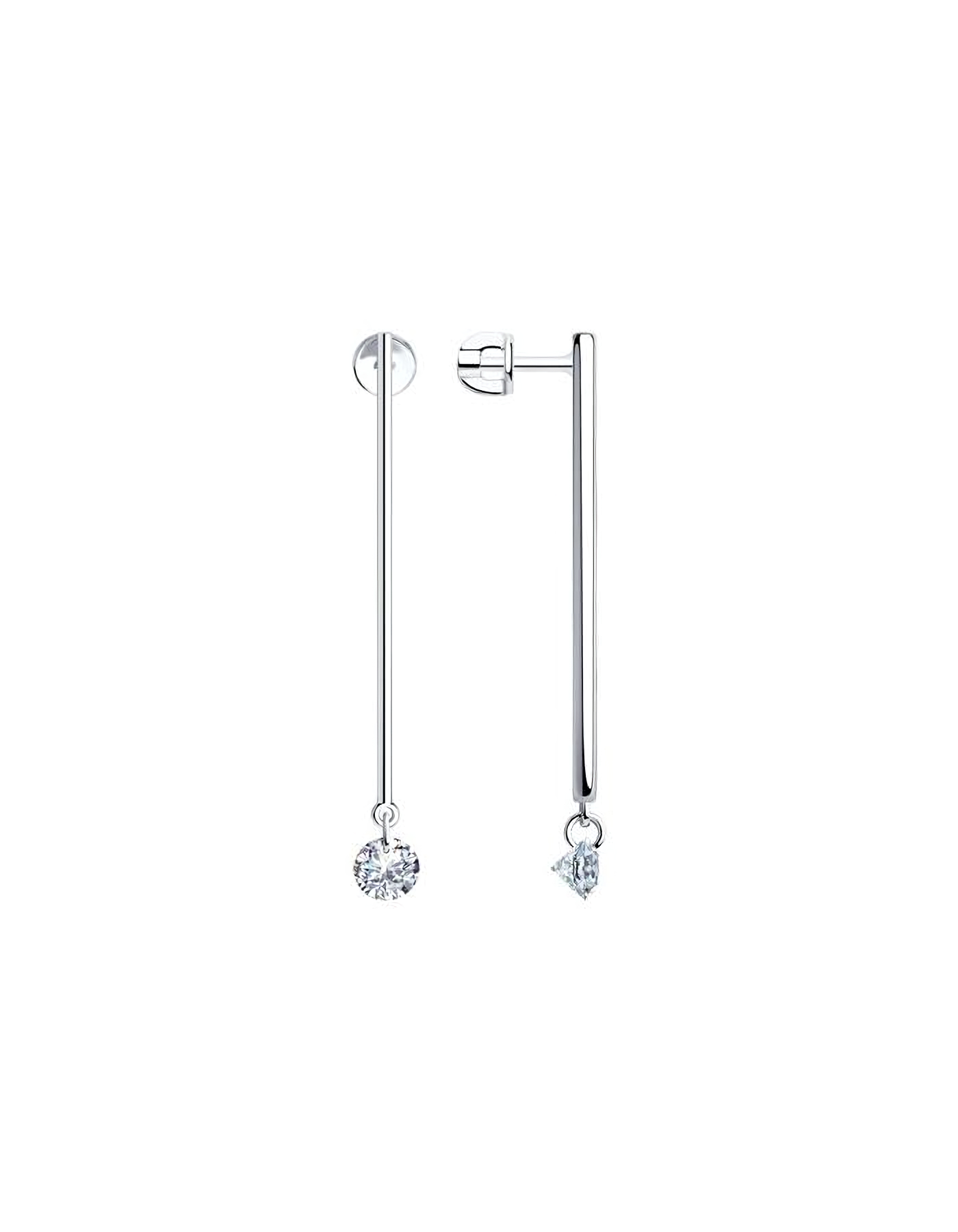 

Серьги пусеты из серебра TEO MAORI 894024390, фианит, 894024390