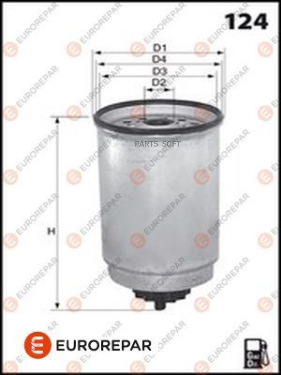 

EUROREPAR E148112 Фильтр топливный FORD TRANSIT 2.5D -00