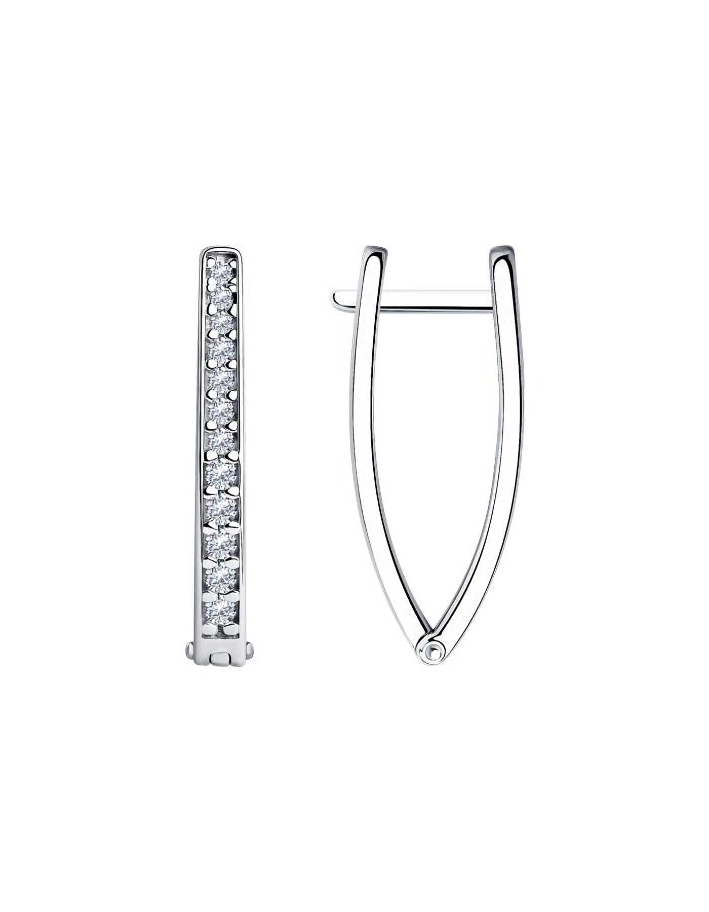 

Серьги из серебра TEO MAORI 894025110, фианит, 894025110