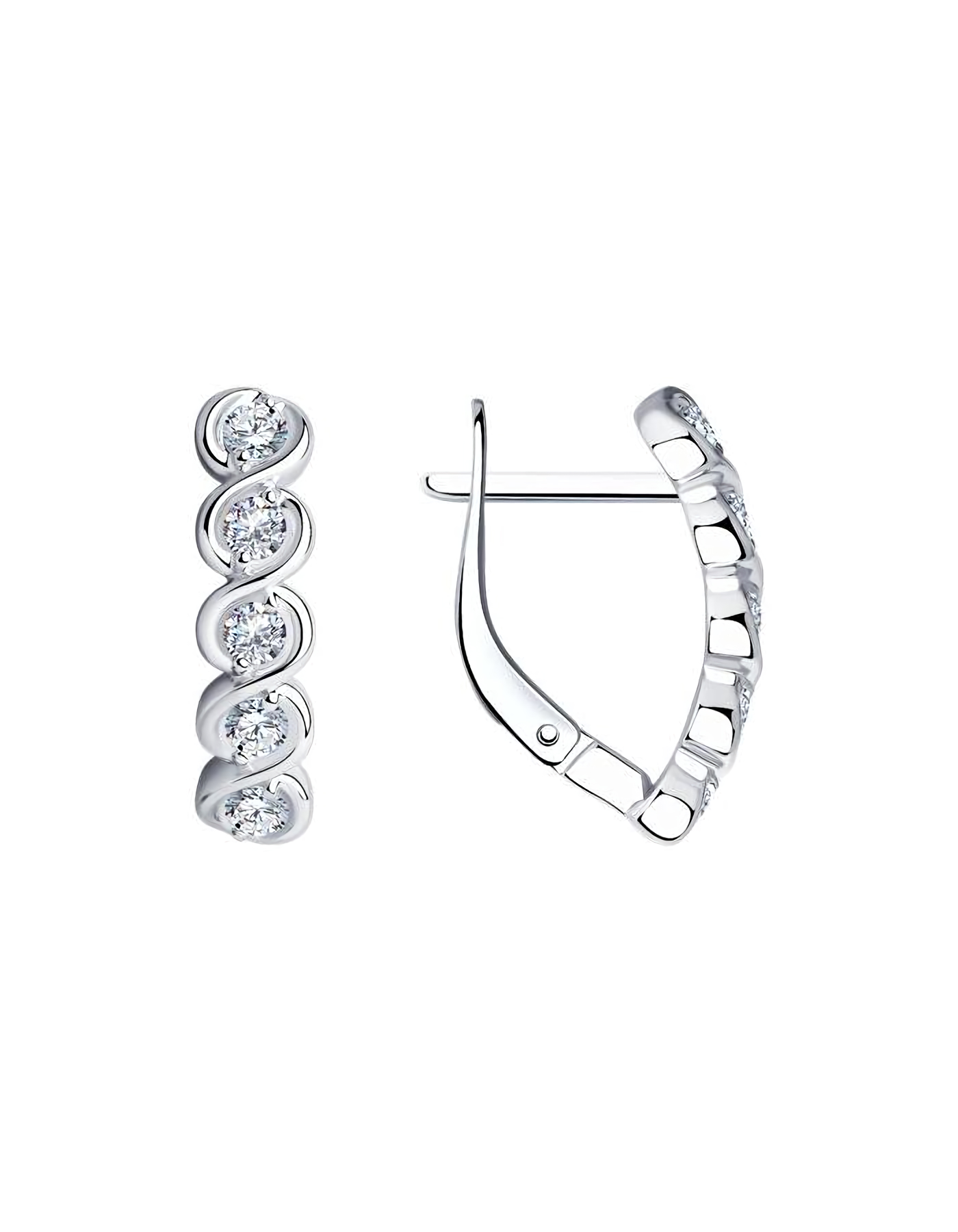 

Серьги из серебра TEO MAORI 894025111, фианит, 894025111