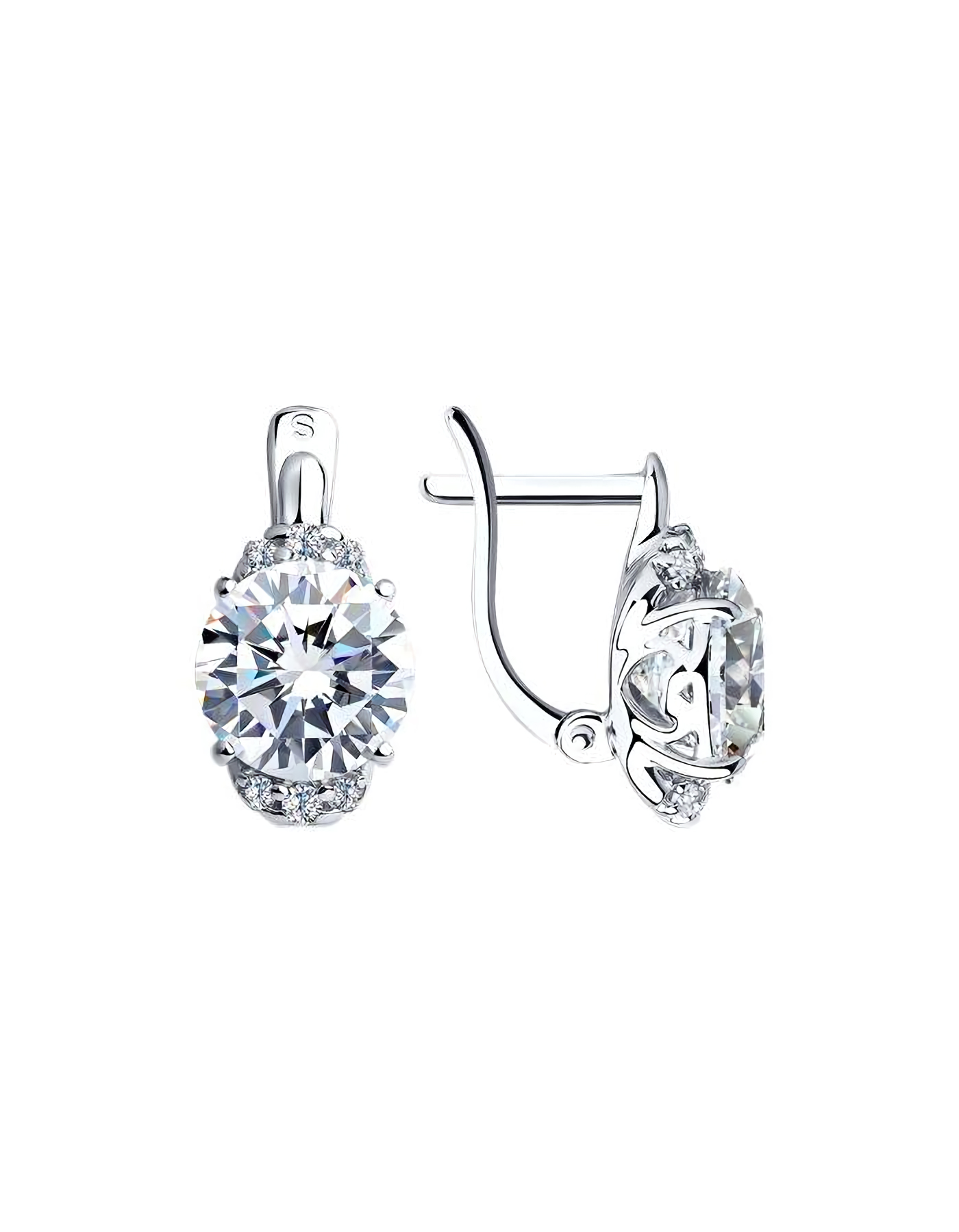 

Серьги из серебра TEO MAORI 894025224, фианит, 894025224
