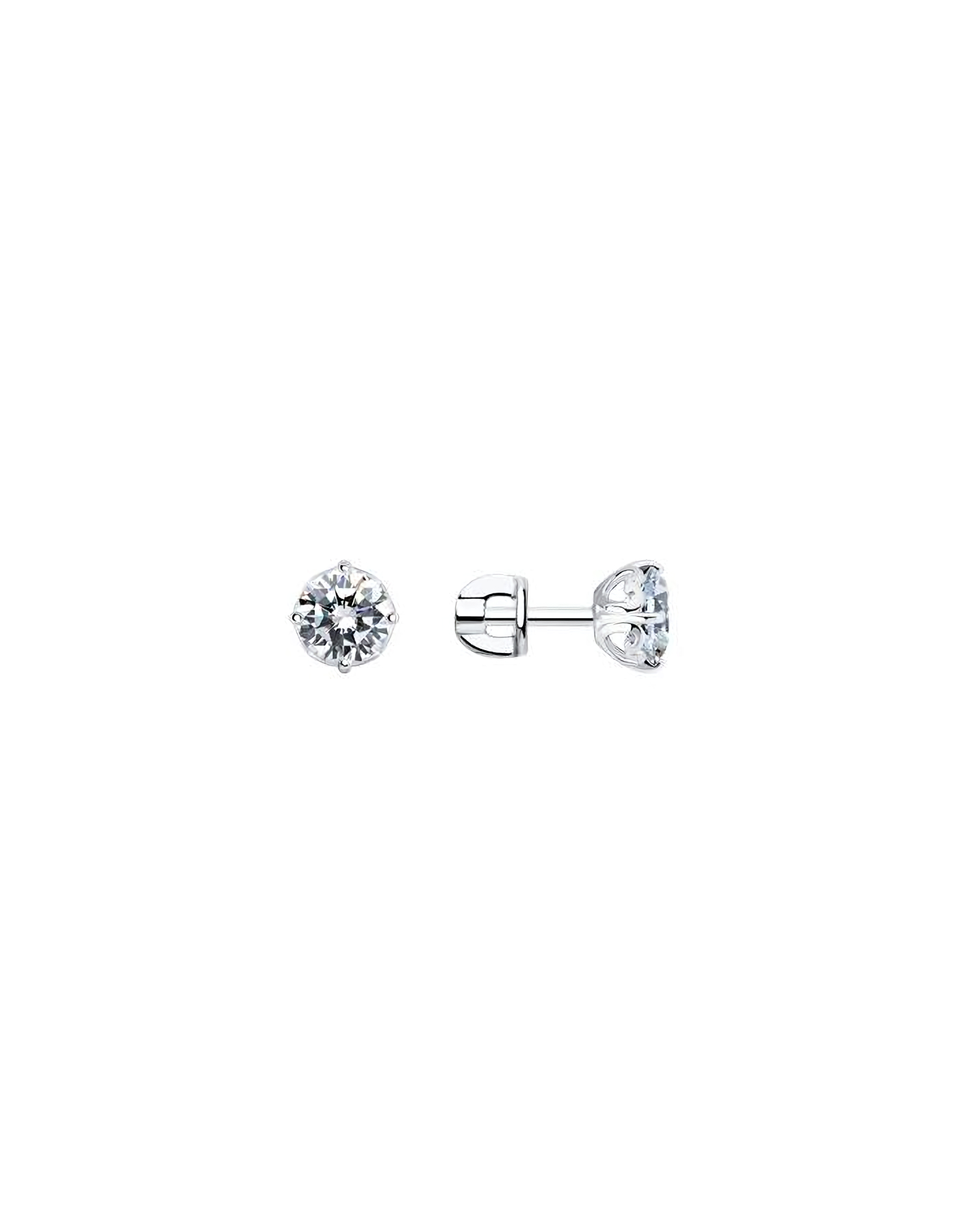 

Серьги пусеты из серебра TEO MAORI 894025227, фианит, 894025227
