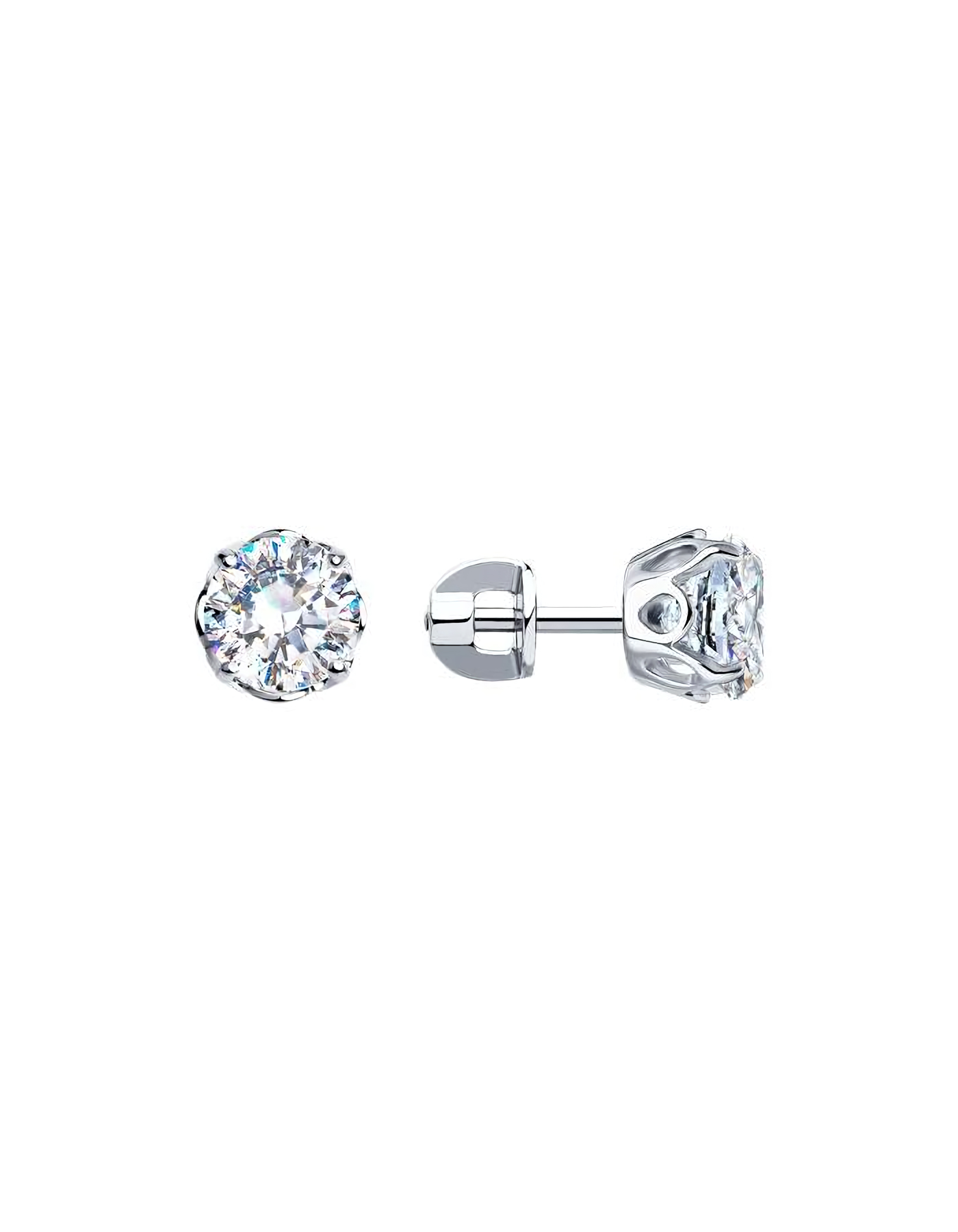 

Серьги пусеты из серебра TEO MAORI 894025228, фианит, 894025228