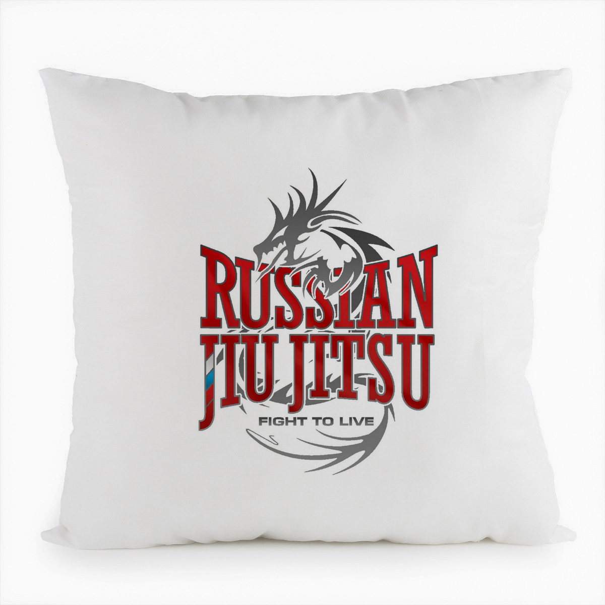 фото Подушка белая coolpodarok russian jiu jitsu (россия джиу джитсу)