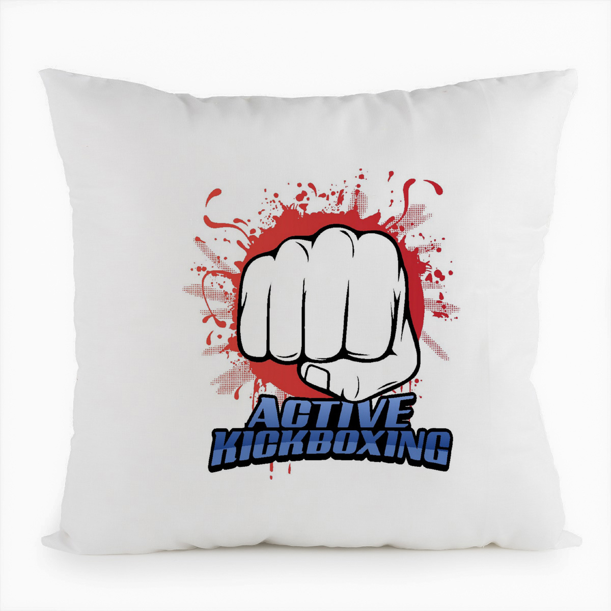 

Подушка белая CoolPodarok Active kickboxing (Активный кикбоксинг), Белый