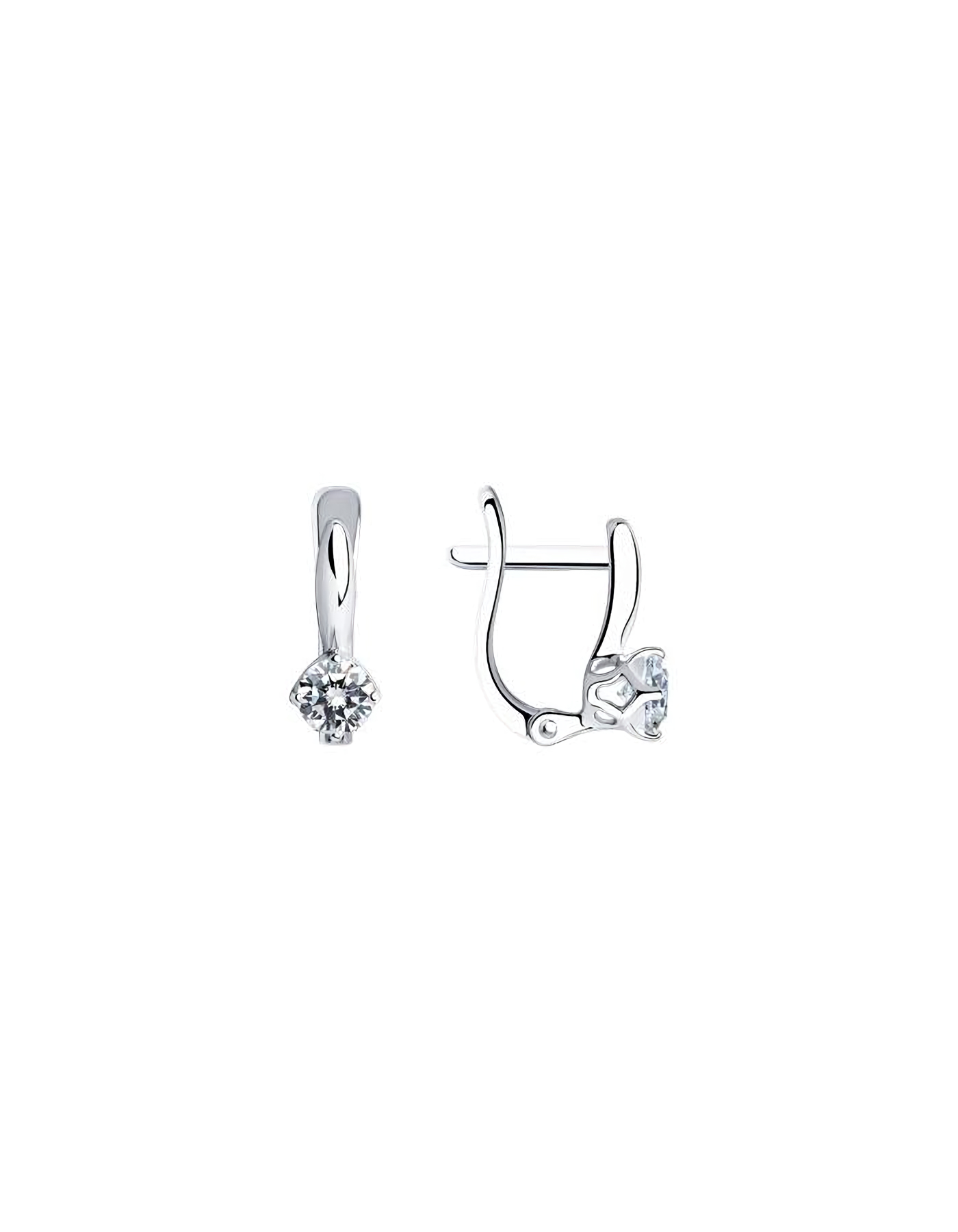 

Серьги из серебра TEO MAORI 894025265, фианит, 894025265