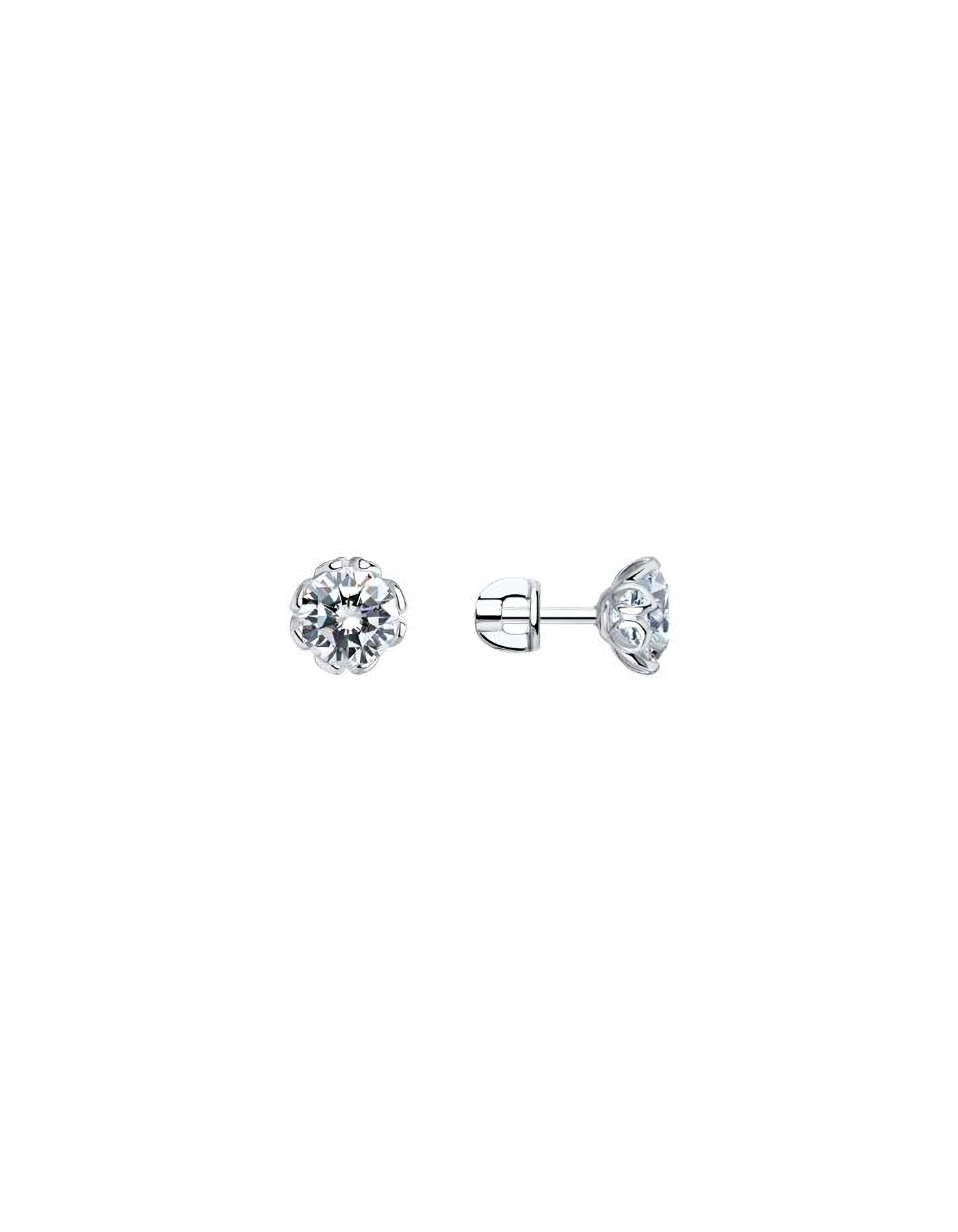 

Серьги пусеты из серебра TEO MAORI 894025267, фианит, 894025267