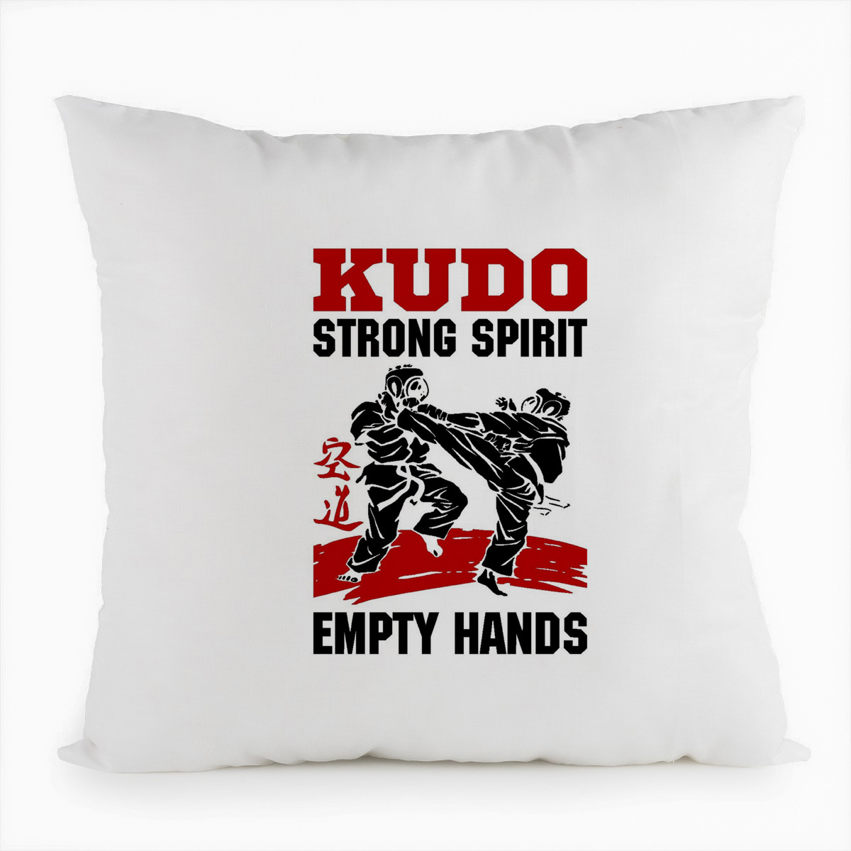 фото Подушка белая coolpodarok kudo strong spirit empty hands