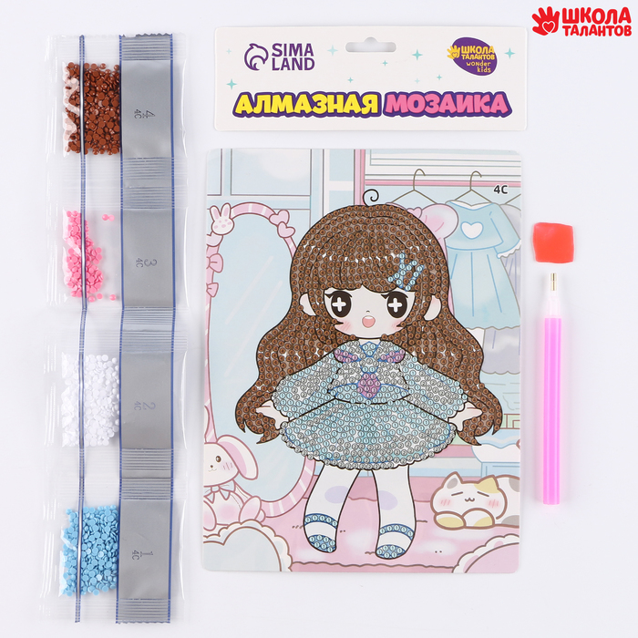 

Алмазная мозаика Школа талантов Мао, 13,7х18,3 см, Мао