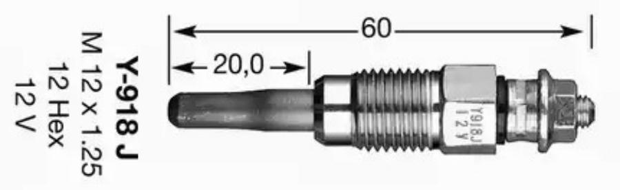 

NGK-NTK Свеча накаливания D-Power 2 (Y-918J) 1шт