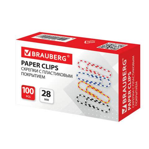 

Скрепки канцелярские Brauberg 221534, 28 мм, 100 шт. х 20 упаковок
