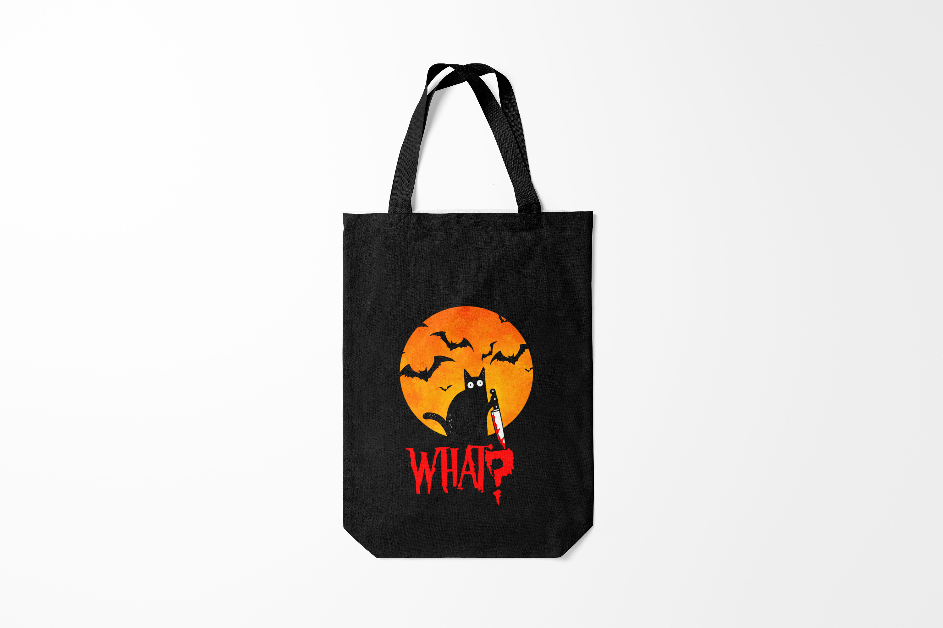 

Сумка шoппер унисекс Burnettie Хэллоуин What Cat Halloween, черный, Хэллоуин What Cat Halloween