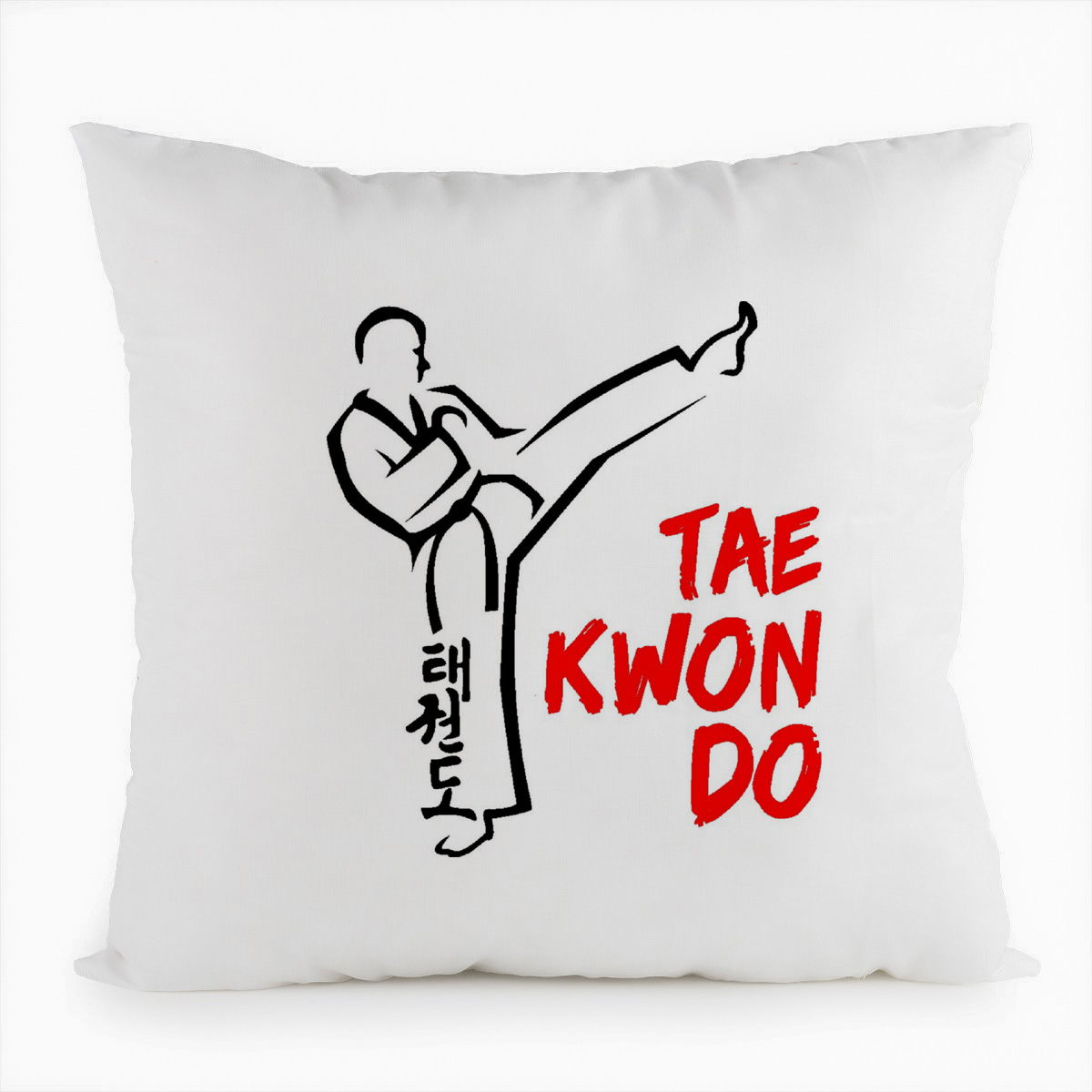 фото Подушка белая coolpodarok teakwondo (тхэквондо)