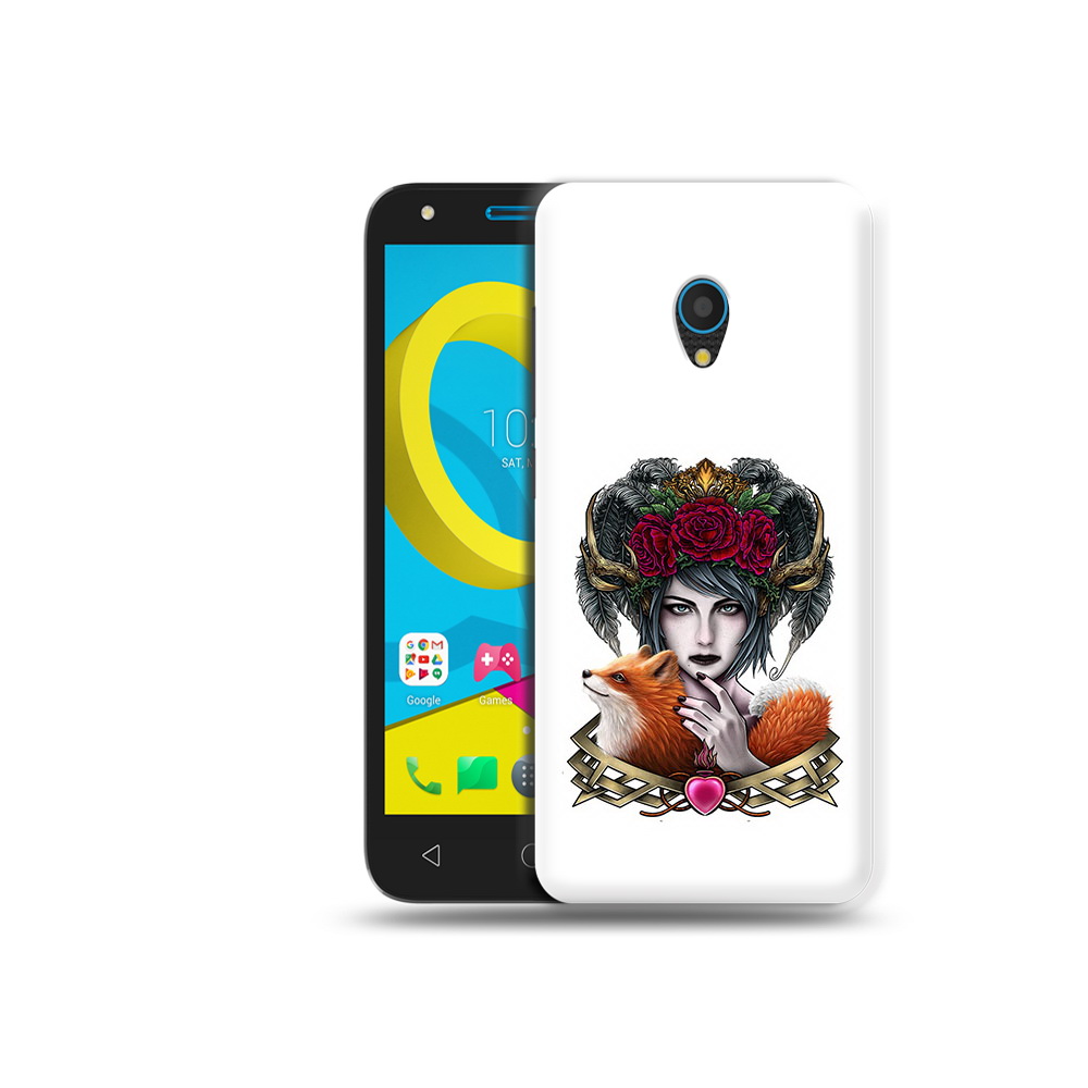 

Чехол MyPads Tocco для Alcatel U5 5047D девушка с лисой (PT134046.676.314), Tocco