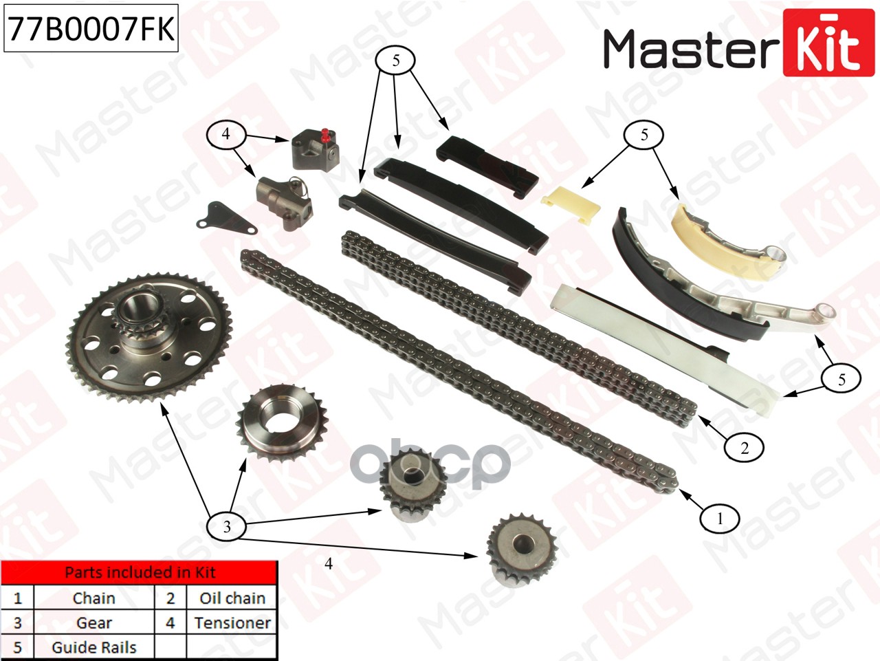 

Комплект Цепи Грм Master Kit 77B0007Fk