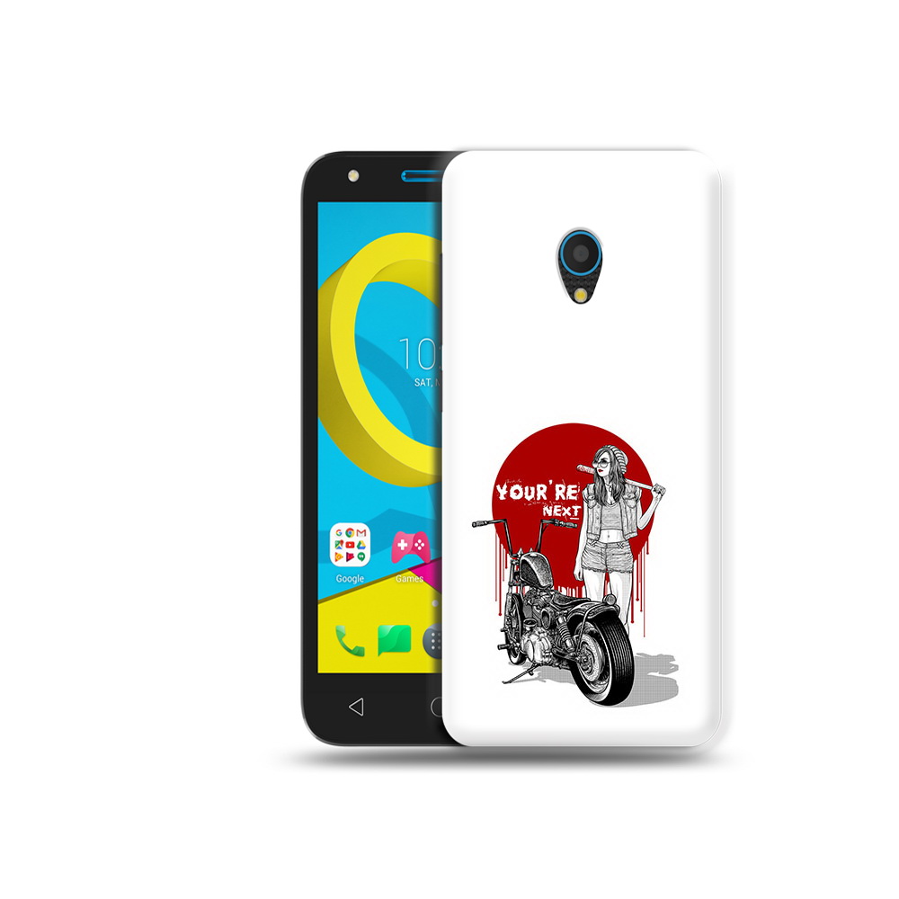 

Чехол MyPads Tocco для Alcatel U5 5047D девушка с мотоциклом (PT134046.676.315), Tocco
