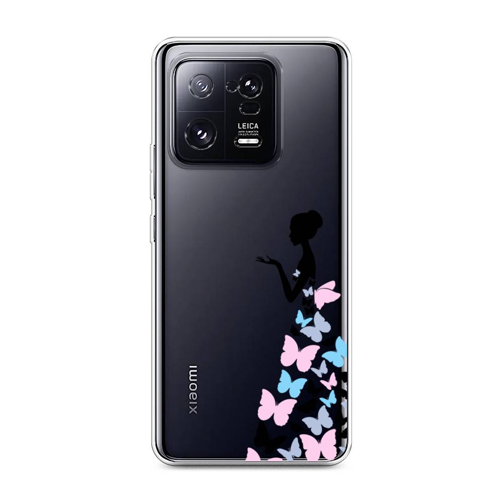 

Чехол Awog на Xiaomi 13 Pro 5G "Платье из бабочек", Белый;розовый, 317350-1