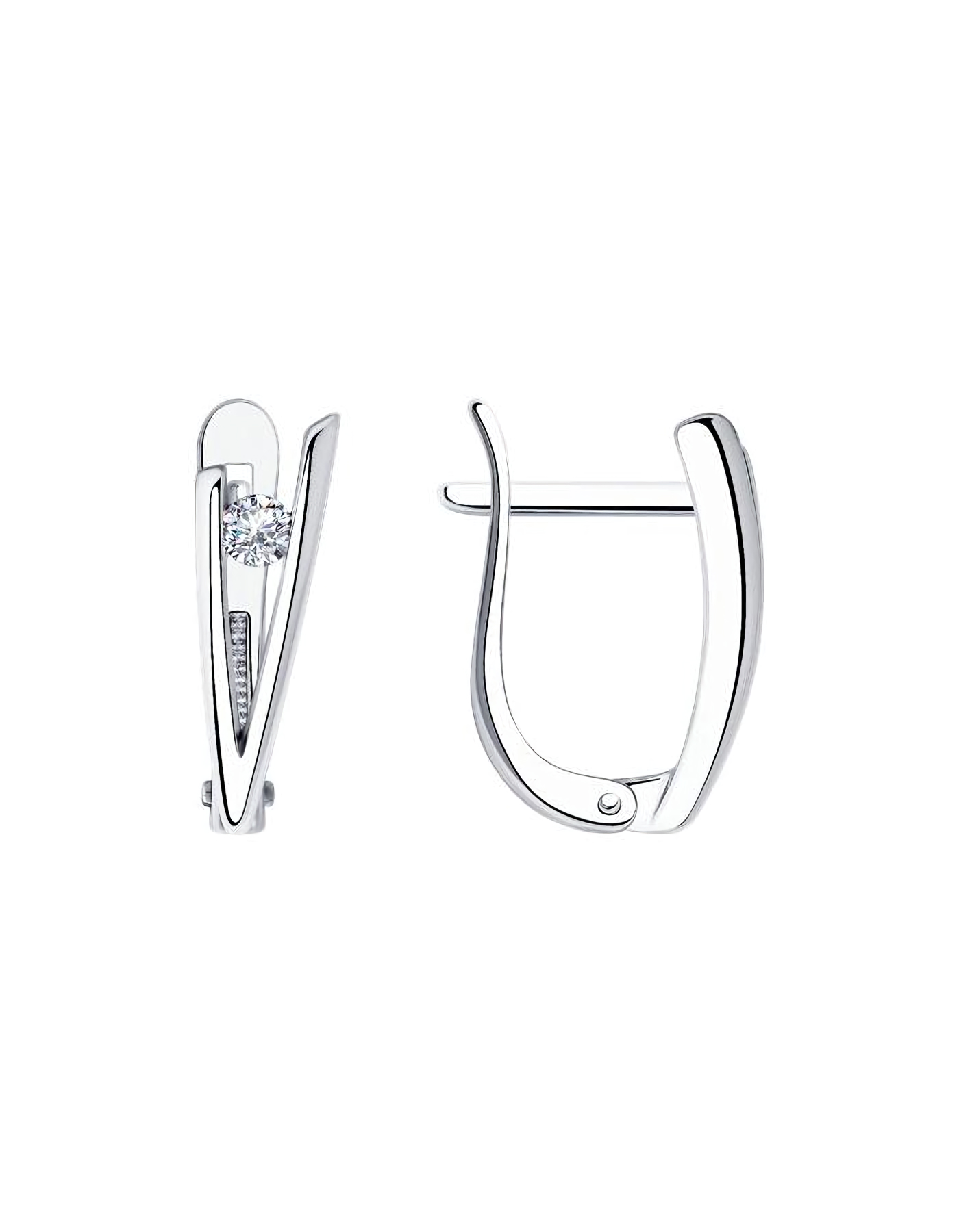 

Серьги из серебра TEO MAORI 894025335, фианит, 894025335