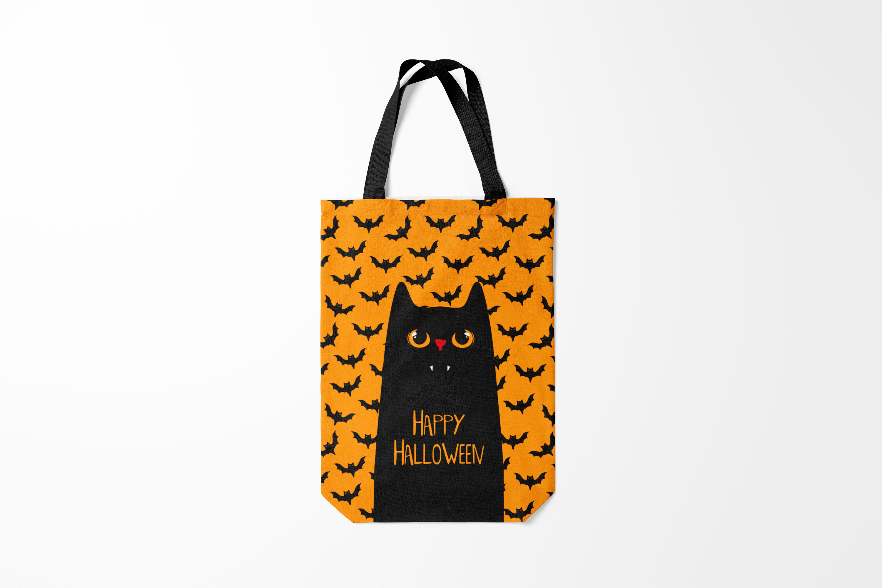 

Сумка шoппер унисекс Burnettie Хэллоуин Happy Halloween, оранжевый, Хэллоуин Happy Halloween