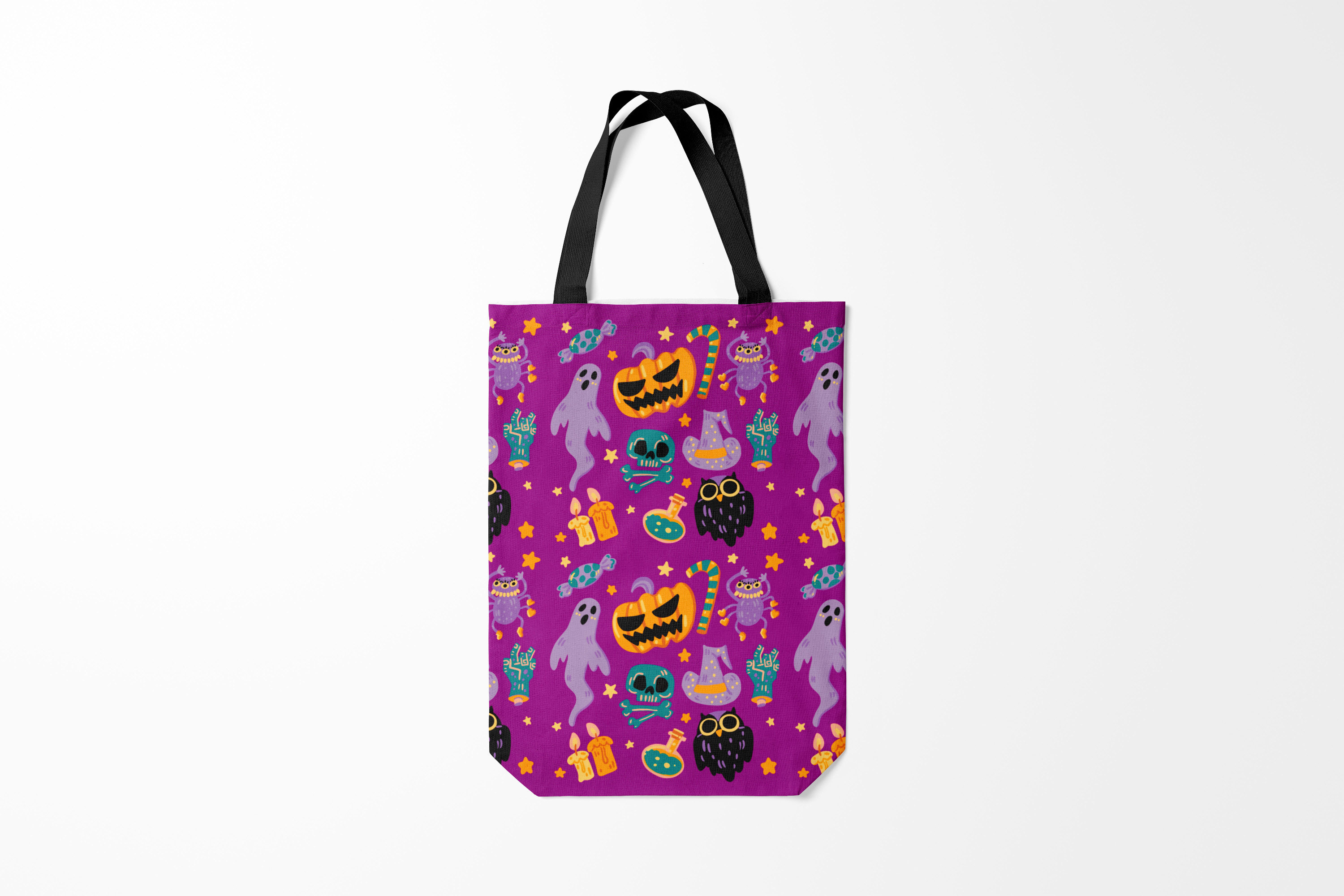

Сумка шoппер унисекс Burnettie Хэллоуин Happy Halloween, фиолетовый, Хэллоуин Happy Halloween