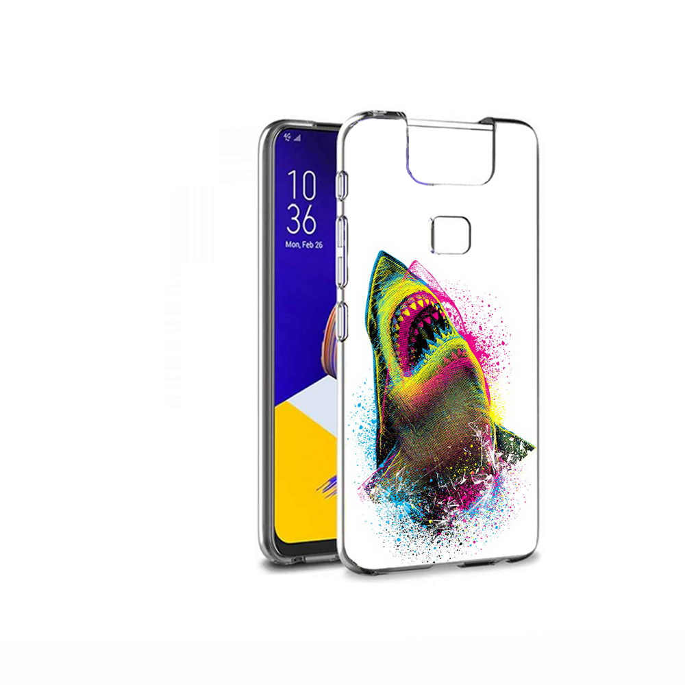 

Чехол MyPads Tocco для Asus ZenFone 6 (ZS630KL) челюсти-2, Прозрачный, Tocco