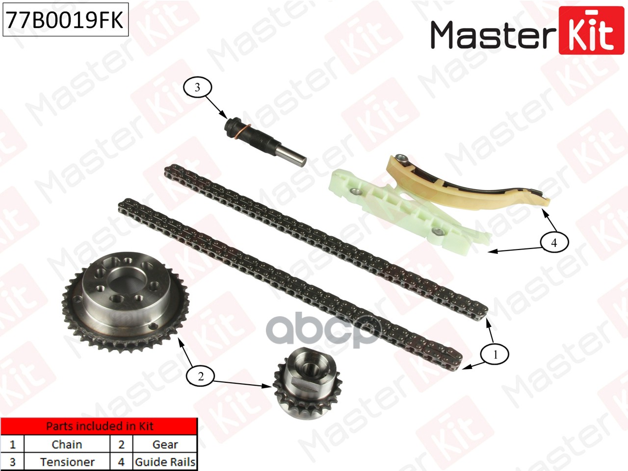 

Комплект Цепи Грм Master Kit 77B0019Fk